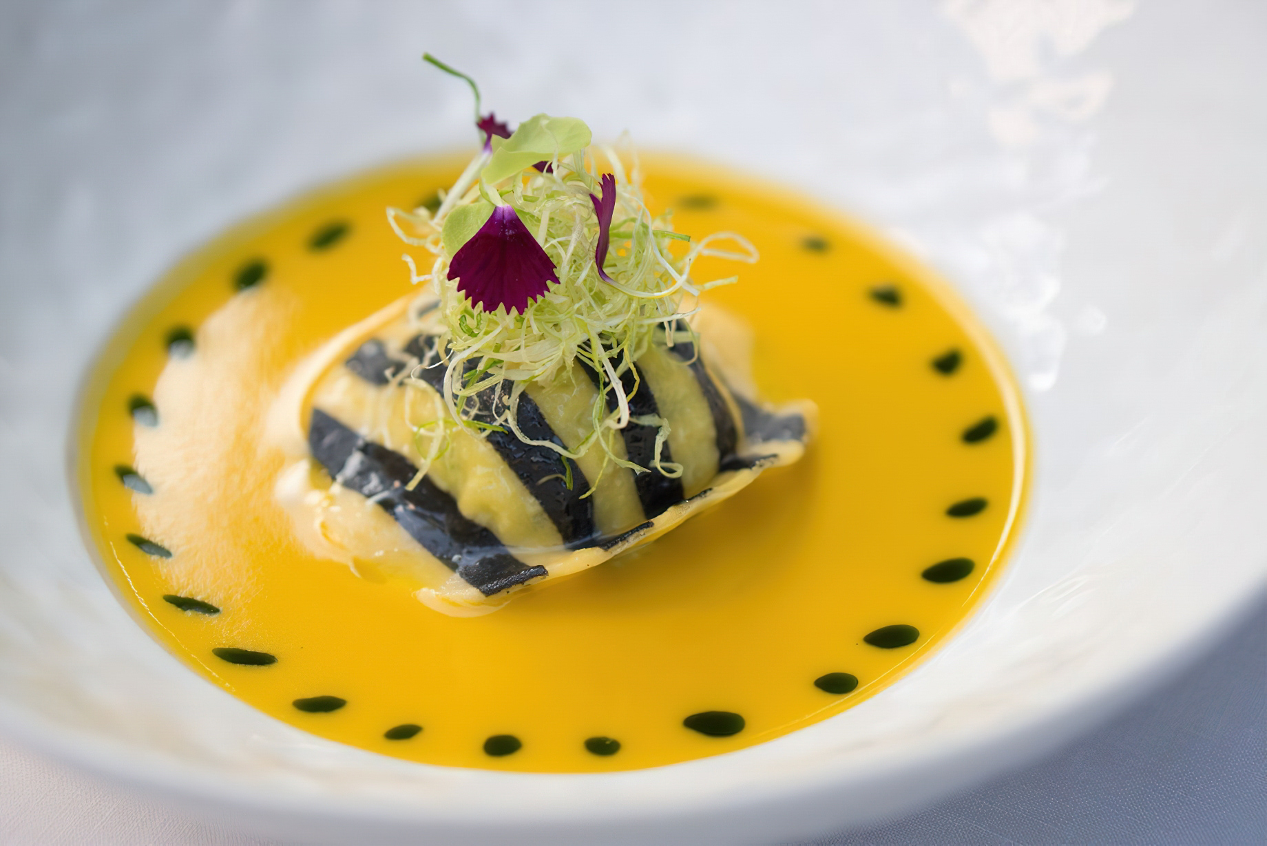 The Ritz-Carlton, Mandapa Reserve Resort - Ubud, Bali, Indonesia - Boston Lobster Ravioli, Fennel, Chardonnay