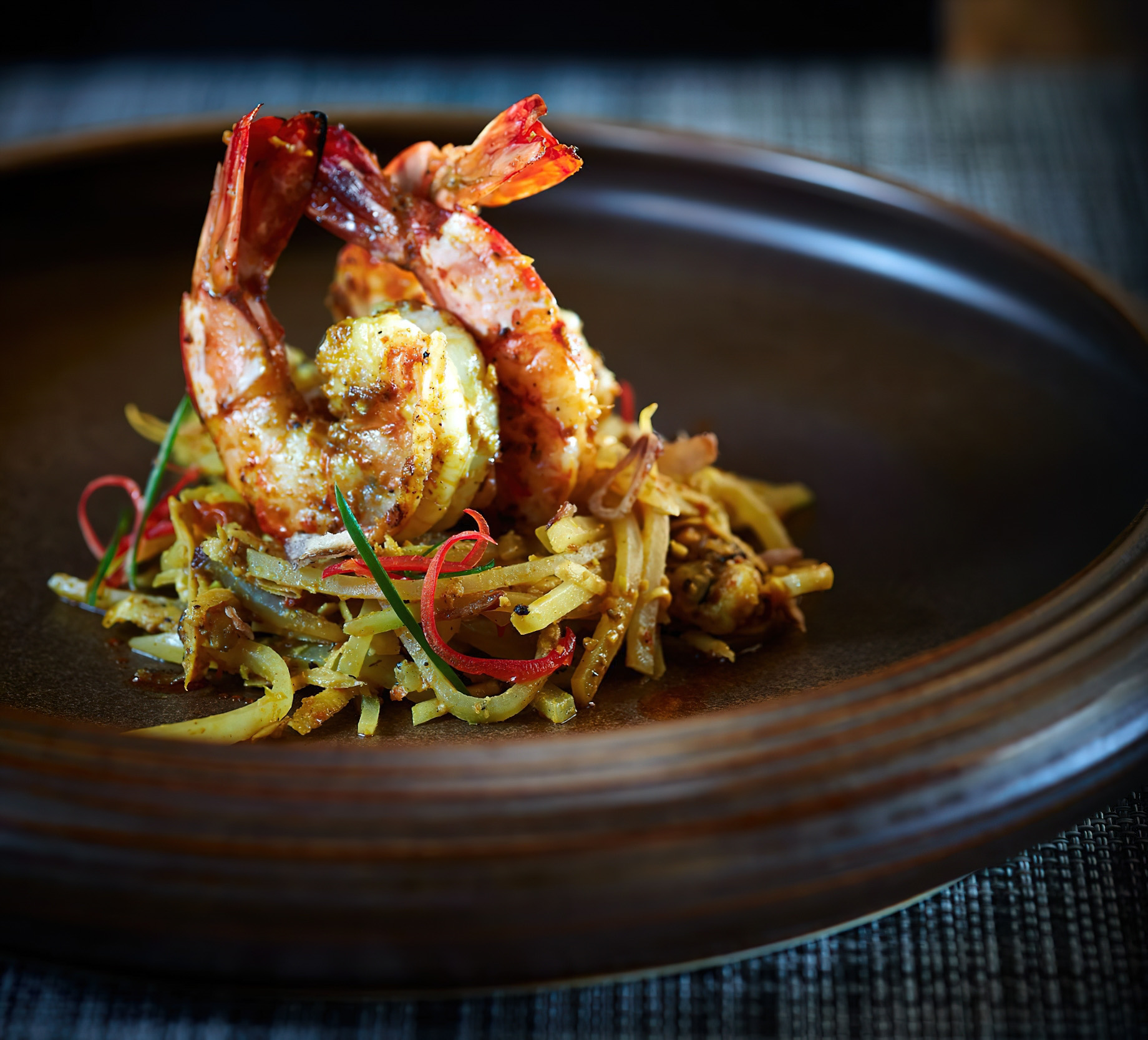 The Ritz-Carlton, Bali Nusa Dua Hotel – Bali, Indonesia – Bejana Restaurant Gourmet Prawns