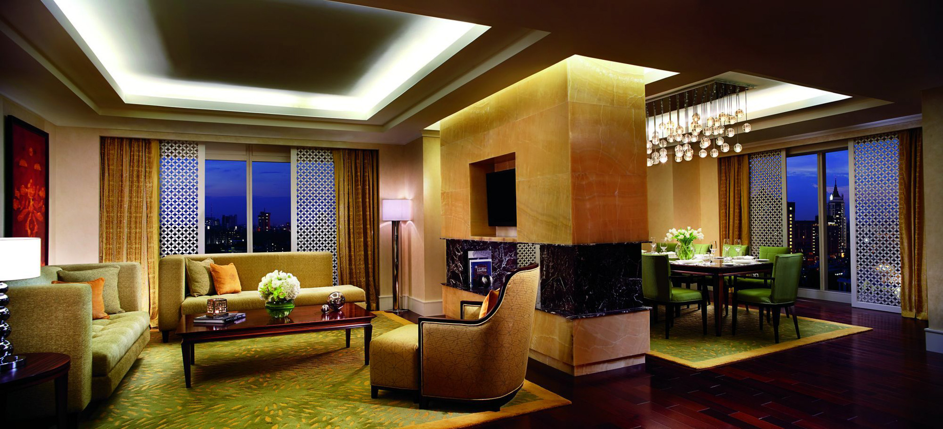 The Ritz-Carlton, Bangalore Hotel – Bangalore, Karnataka, India – Ritz-Carlton Suite Living Area