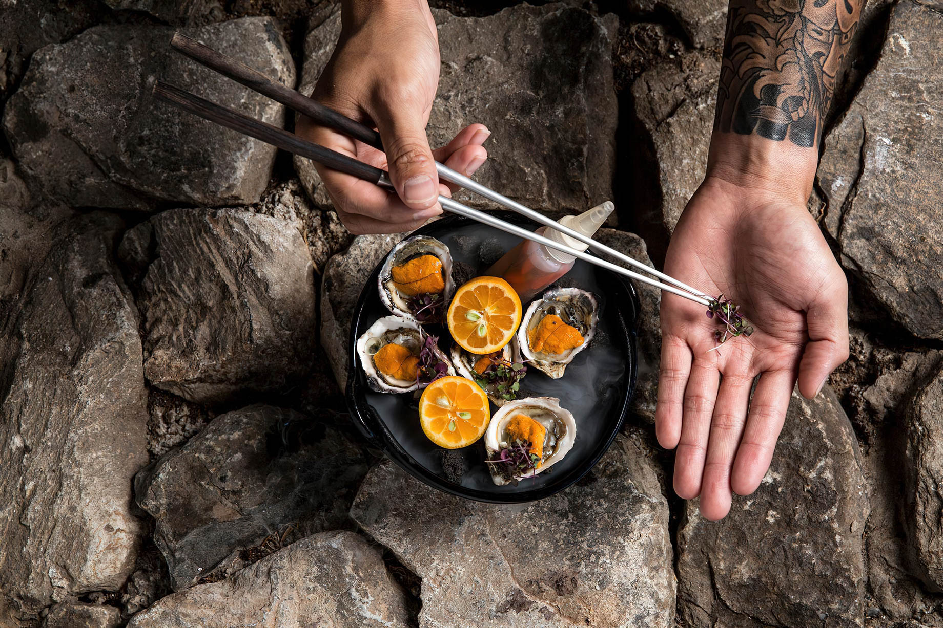 The Ritz-Carlton Maui, Kapalua Resort – Kapalua, HI, USA – Pacific Oysters with Uni