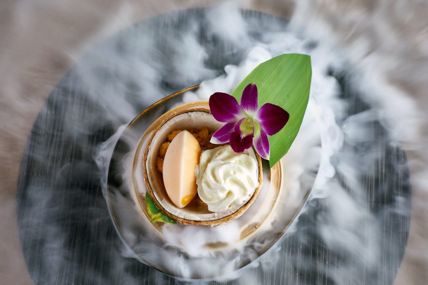 Burgenstock Hotel & Alpine Spa - Obburgen, Switzerland - Spices Kitchen & Terrace Restaurant Tropical Coconut Dessert