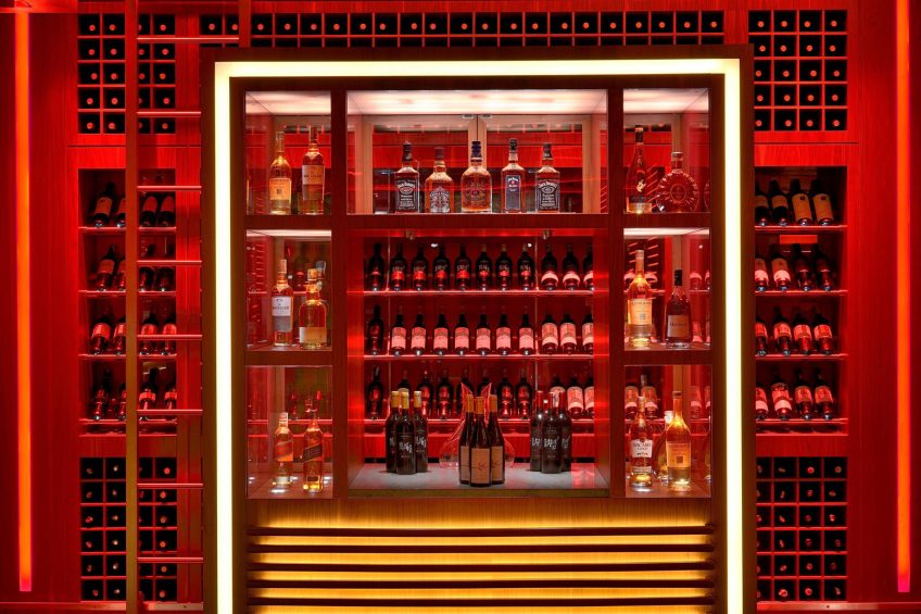 JW Marriott Absheron Baku Hotel - Baku, Azerbaijan - Fireworks Urban Kitchen Whisky, Brandy & Wine Library