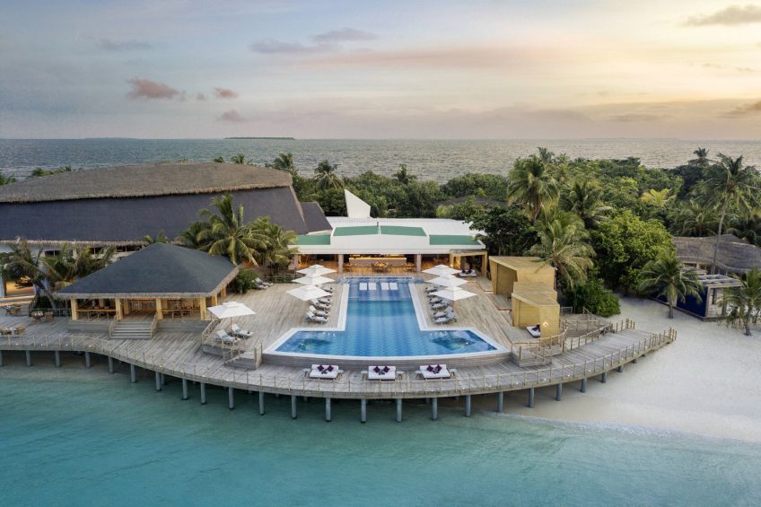 JW Marriott Maldives Resort & Spa - Shaviyani Atoll, Maldives - Horizon Pool Aerial