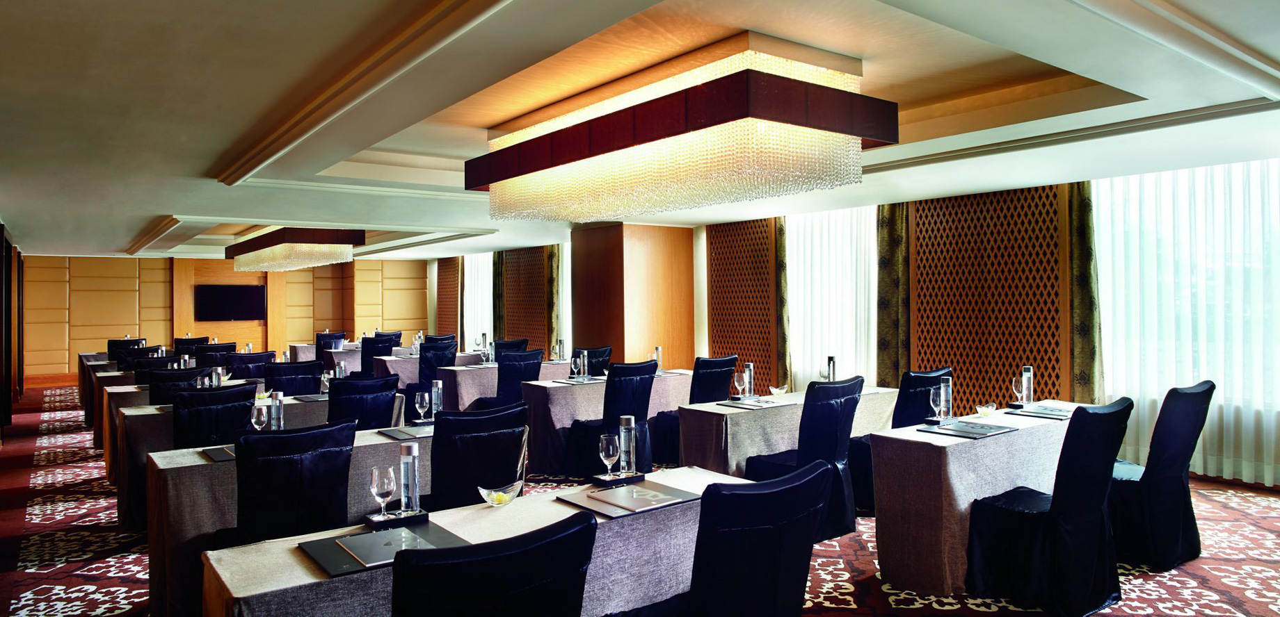 The Ritz-Carlton, Bangalore Hotel – Bangalore, Karnataka, India – Meeting Room Tables