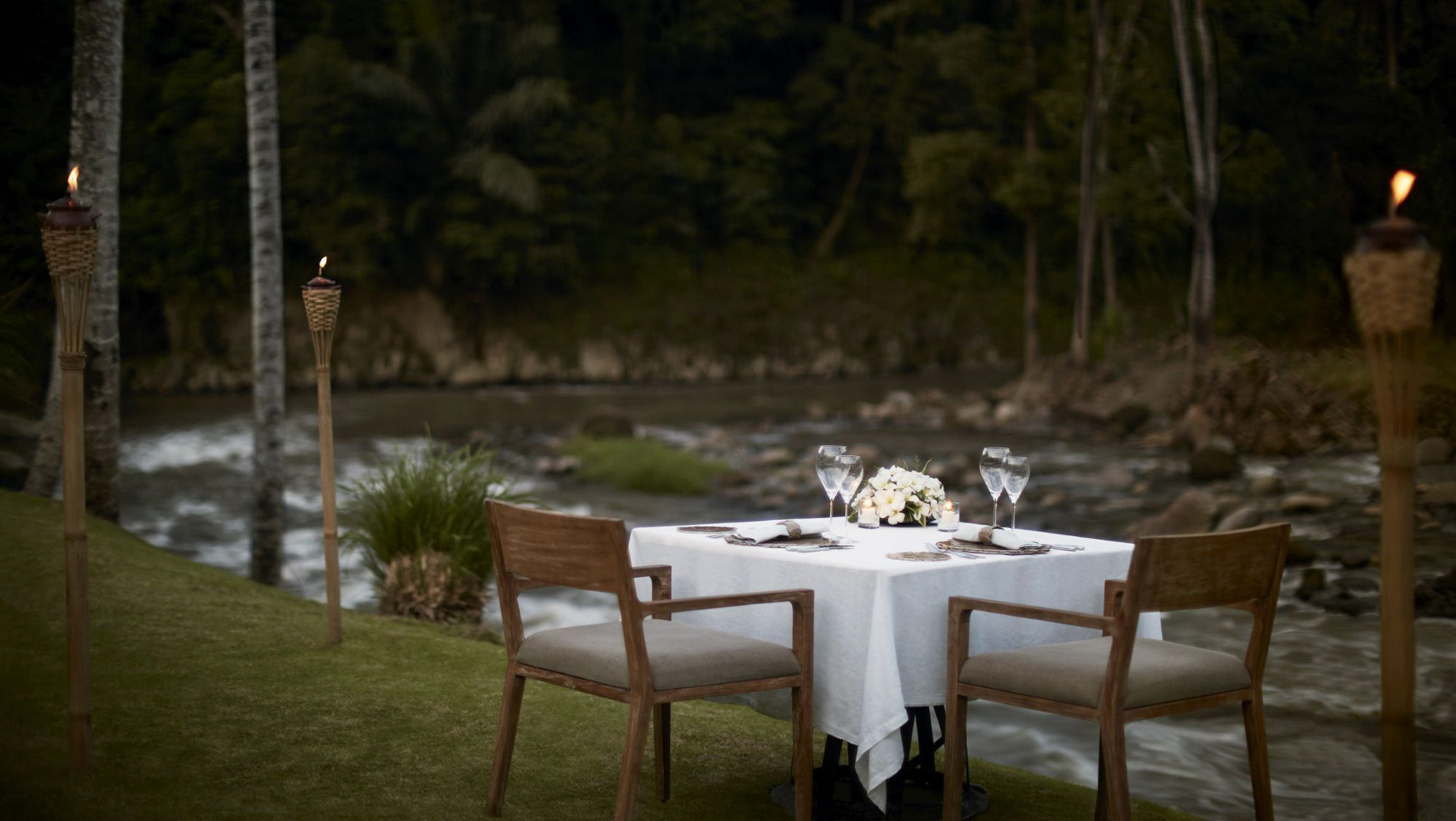 The Ritz-Carlton, Mandapa Reserve Resort – Ubud, Bali, Indonesia – Private Riverside Dining