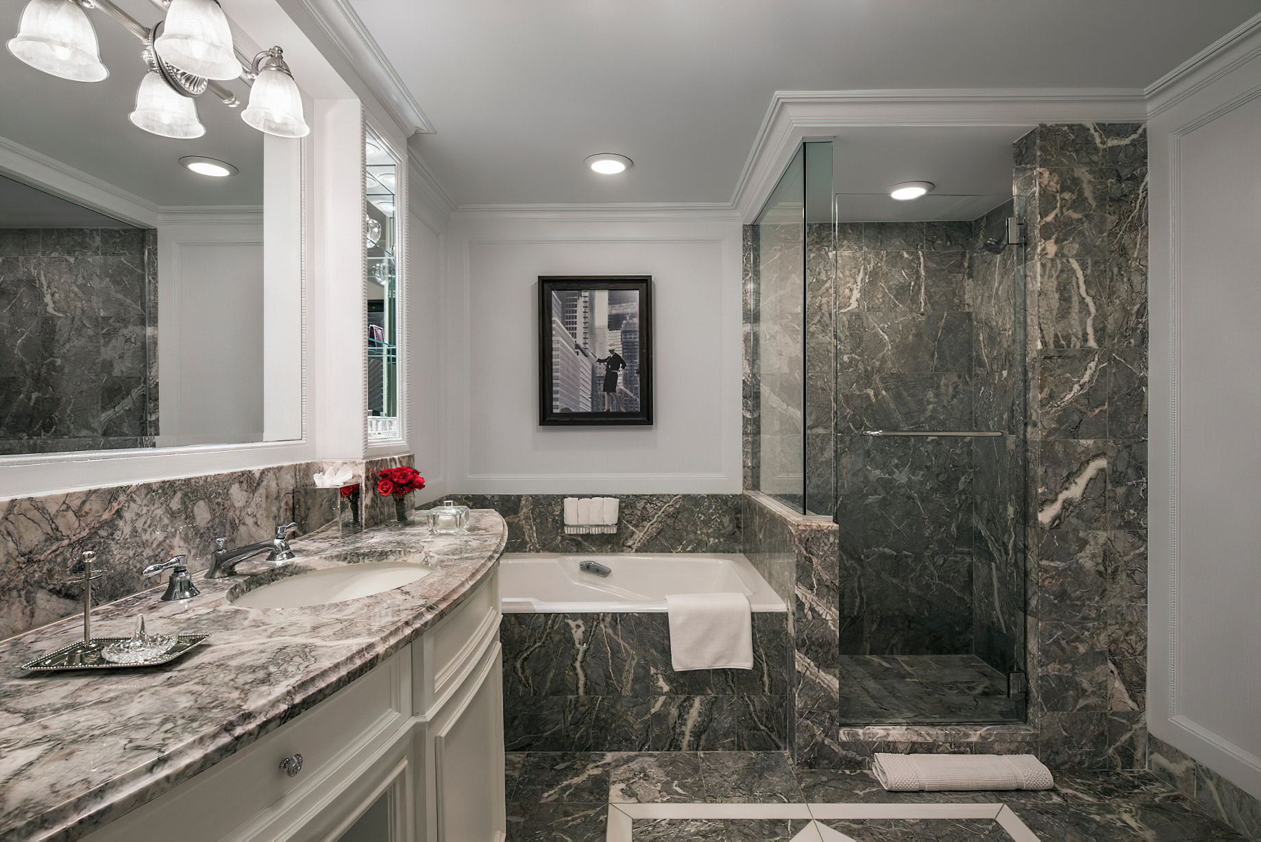 The Ritz-Carlton New York, Central Park Hotel - New York, NY, USA - Grand Park View Room Bathroom