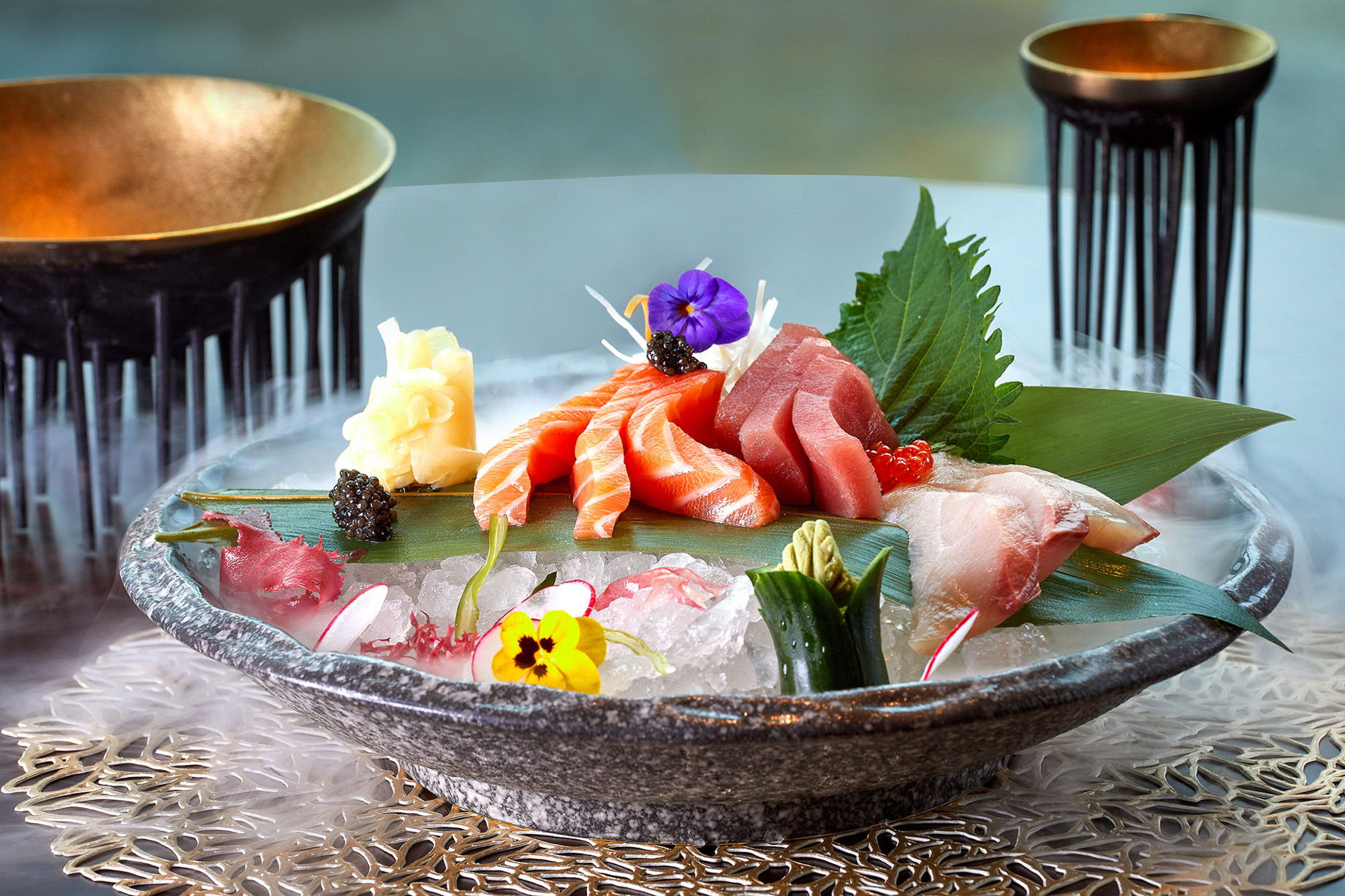 Burgenstock Hotel & Alpine Spa – Obburgen, Switzerland – Spices Kitchen & Terrace Restaurant Sashimi Selection