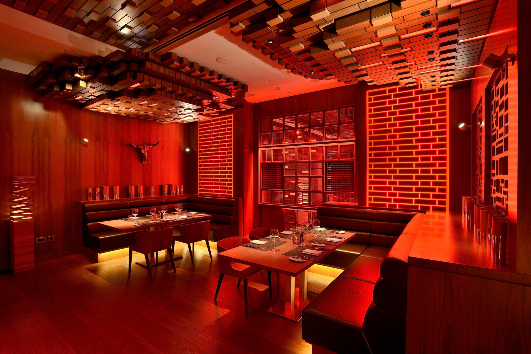 JW Marriott Absheron Baku Hotel – Baku, Azerbaijan – Fireworks Urban Kitchen Dining Area