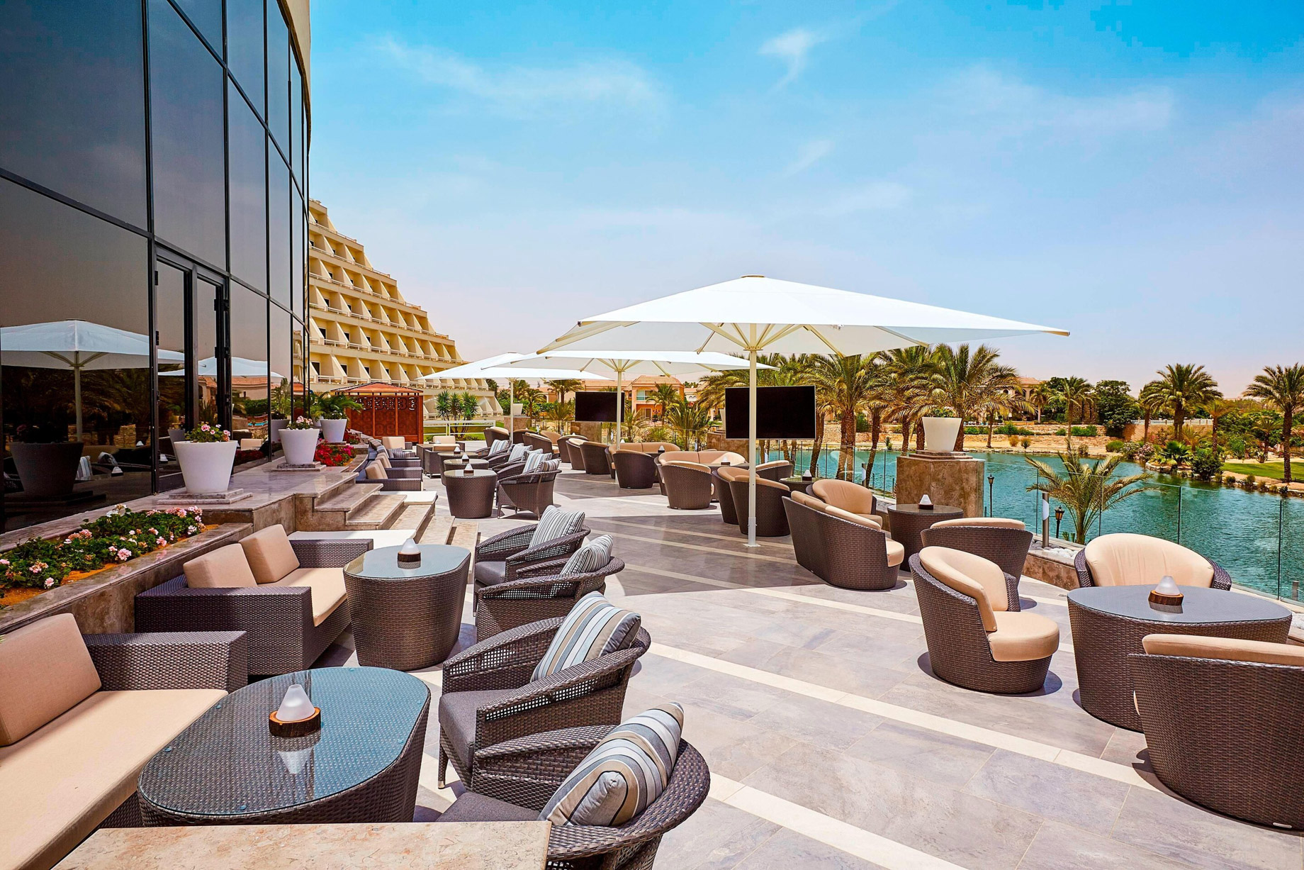 JW Marriott Hotel Cairo – Cairo, Egypt – Plateau Lounge Pool View