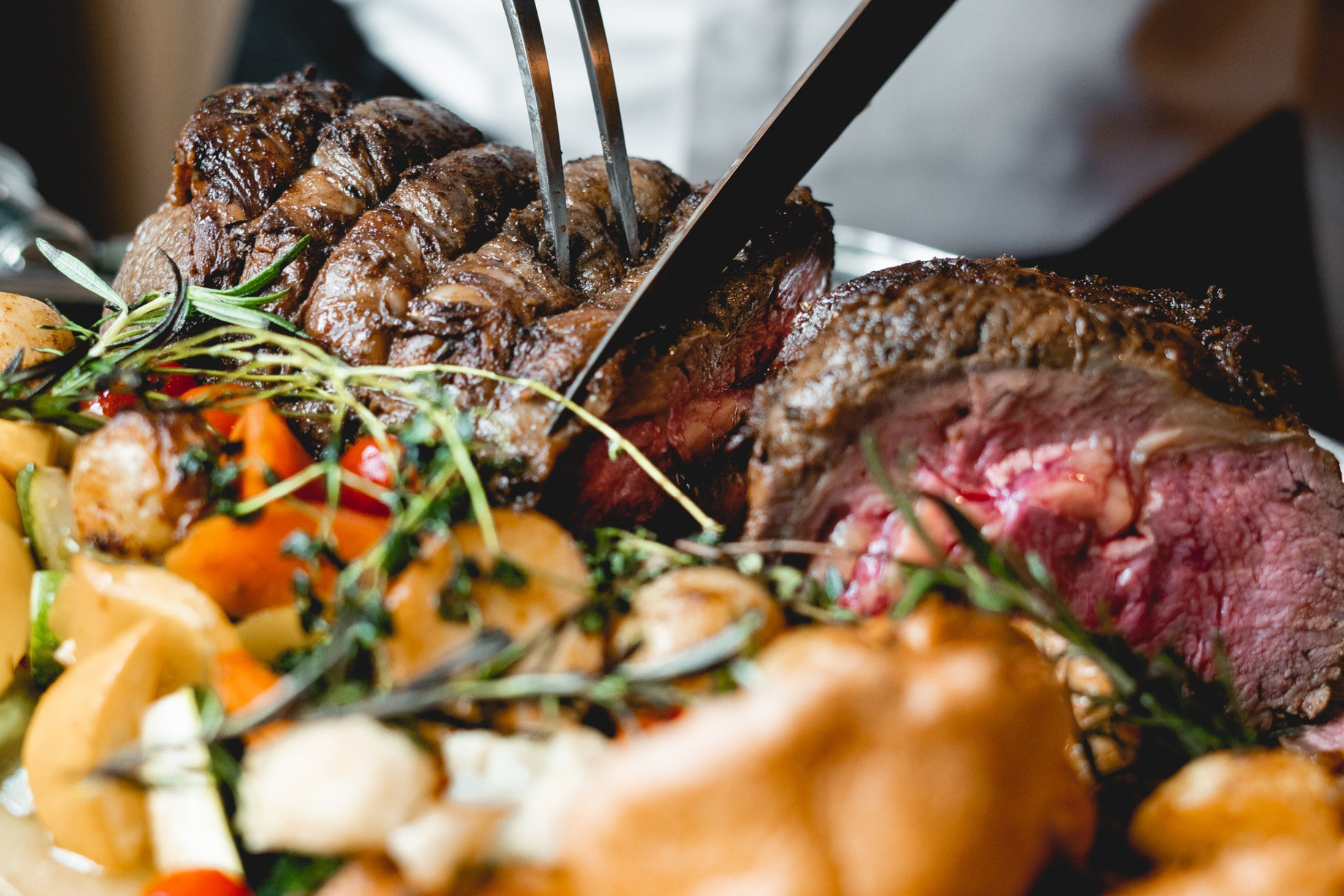 The Ritz-Carlton, Kuala Lumpur Hotel - Kuala Lumpur, Malaysia - Roasted Angus Beef