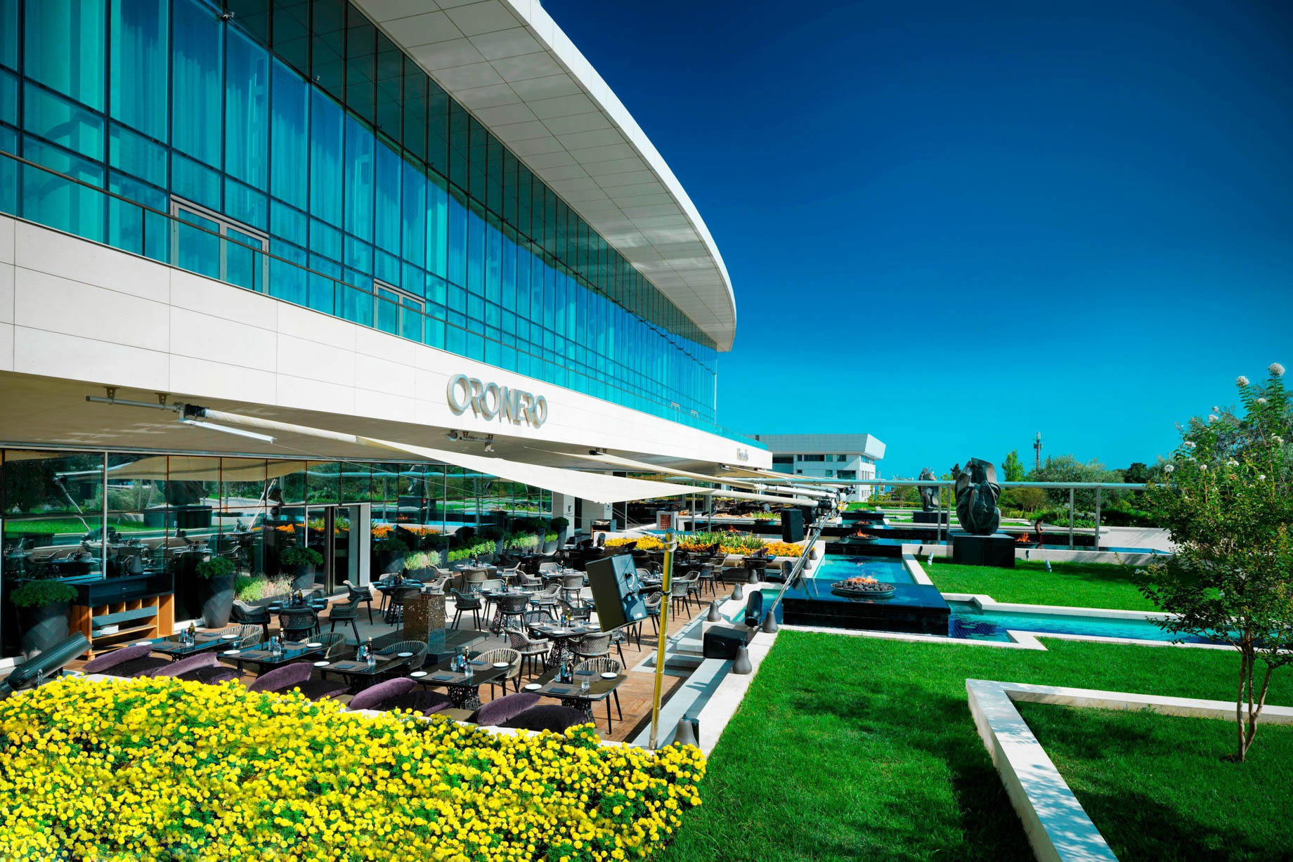 JW Marriott Absheron Baku Hotel – Baku, Azerbaijan – OroNero Bar & Ristorante Outdoor Terrace