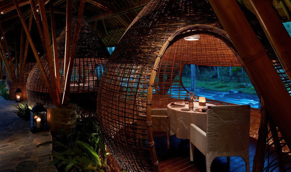 The Ritz-Carlton, Mandapa Reserve Resort - Ubud, Bali, Indonesia - Kabu Restaurant Bamboo Cocoon Dining
