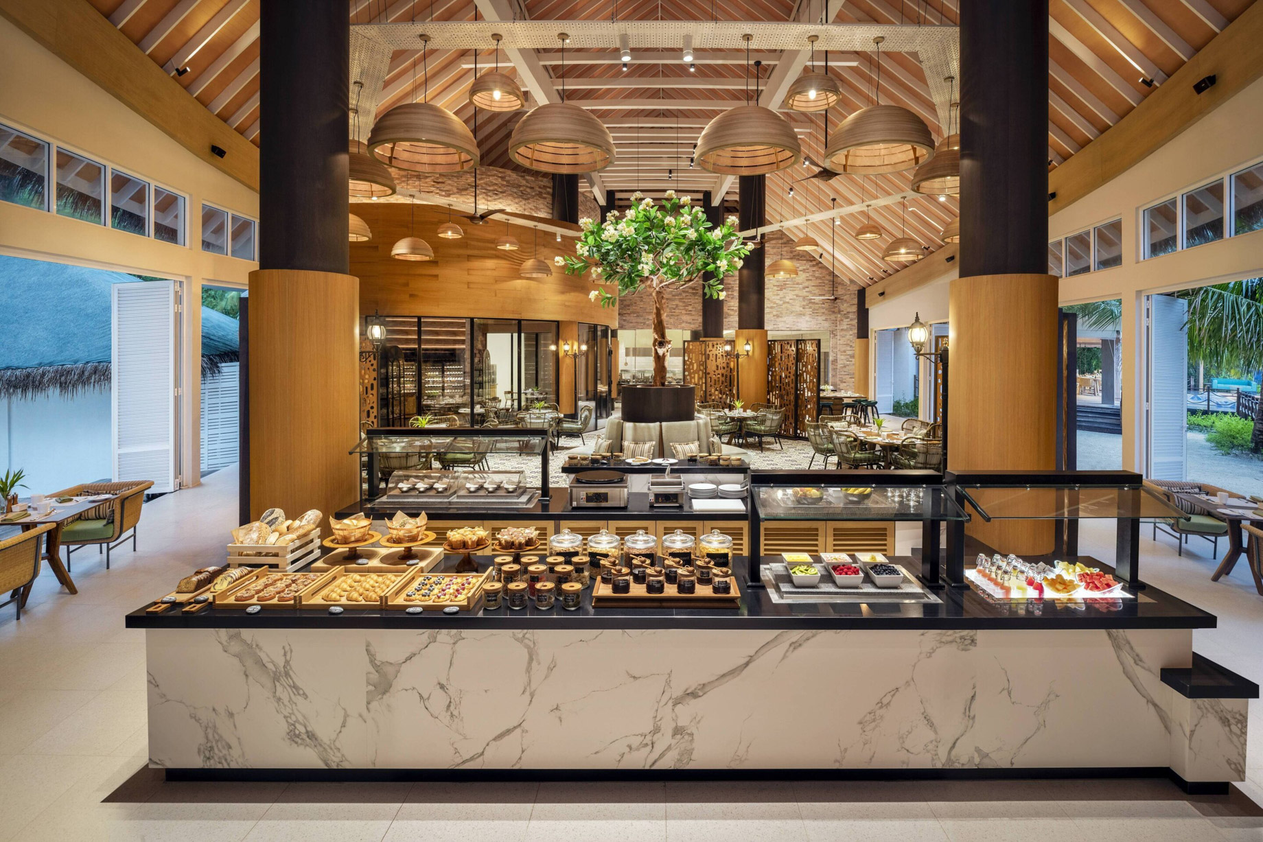 JW Marriott Maldives Resort & Spa – Shaviyani Atoll, Maldives – Aailaa All Day Dining Interior