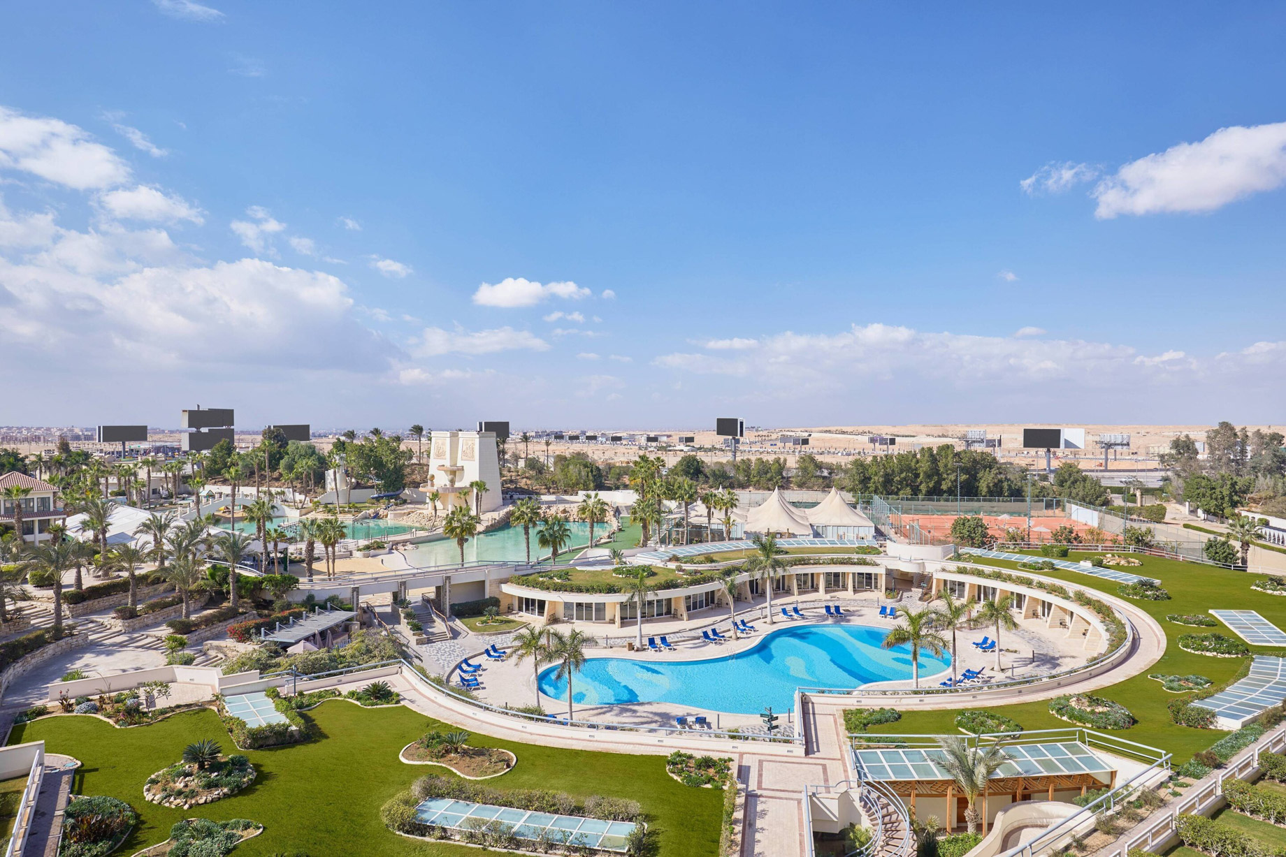 JW Marriott Hotel Cairo - Cairo, Egypt - Guest Room Pool View
