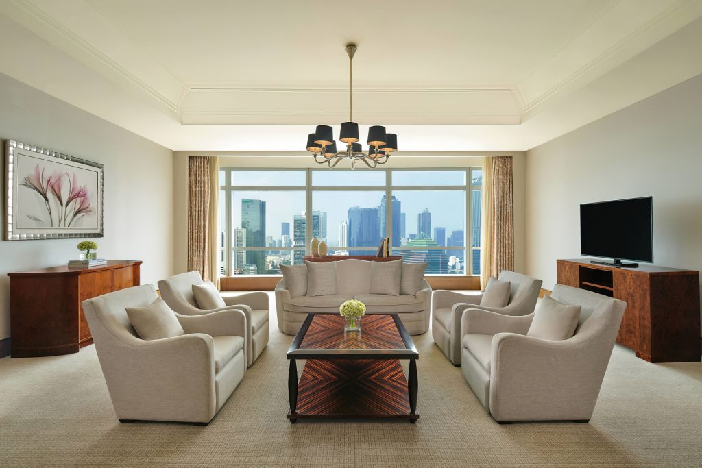 The Ritz-Carlton Jakarta, Pacific Place Hotel - Jakarta, Indonesia - Ritz-Carlton Suite Living Room