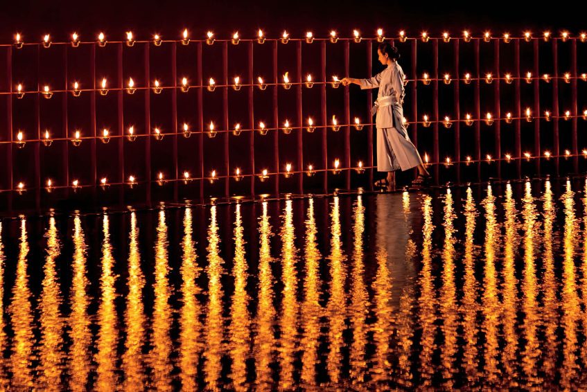 The Ritz-Carlton, Phulay Bay Reserve Resort - Muang Krabi, Thailand - Arrival Pavilion Candles