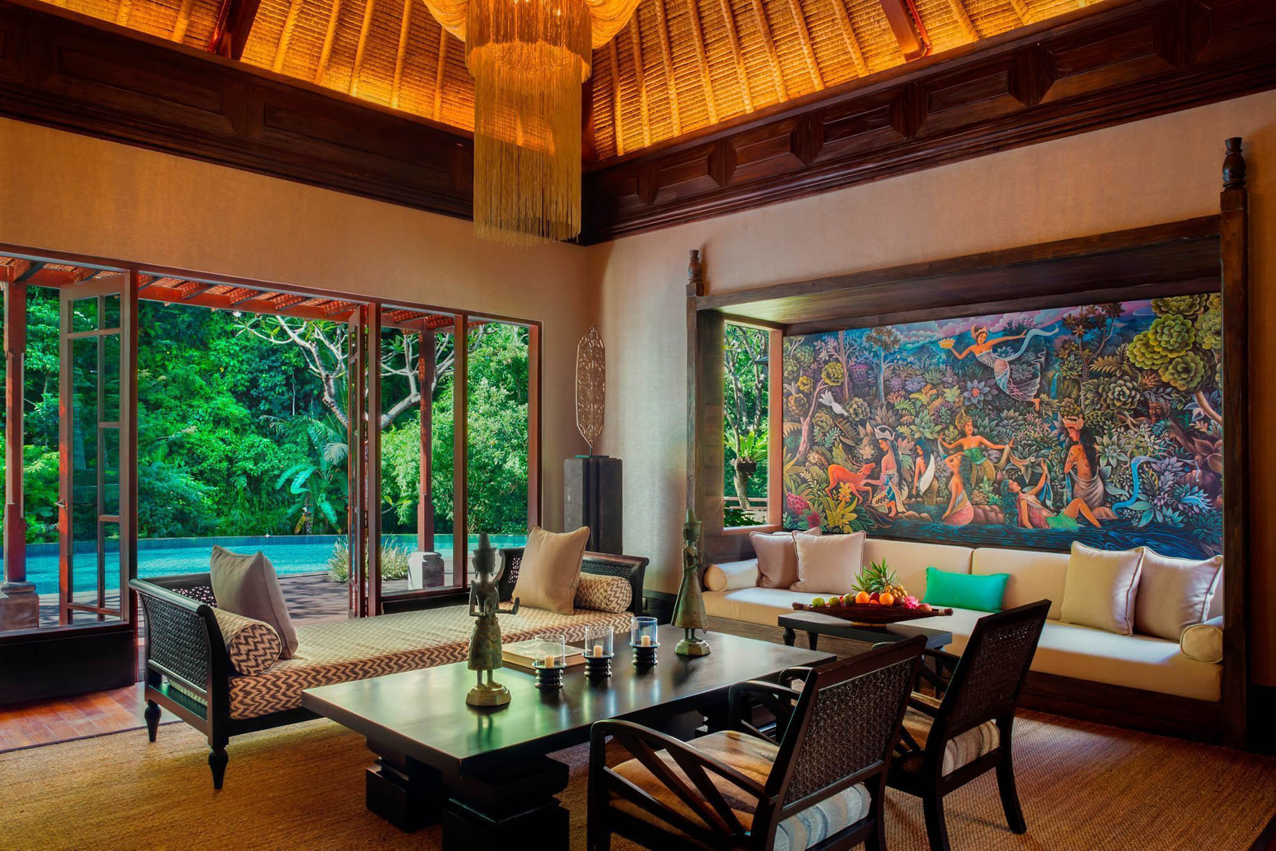 The Ritz-Carlton, Mandapa Reserve Resort – Ubud, Bali, Indonesia – Two Bedroom Villa Living Room