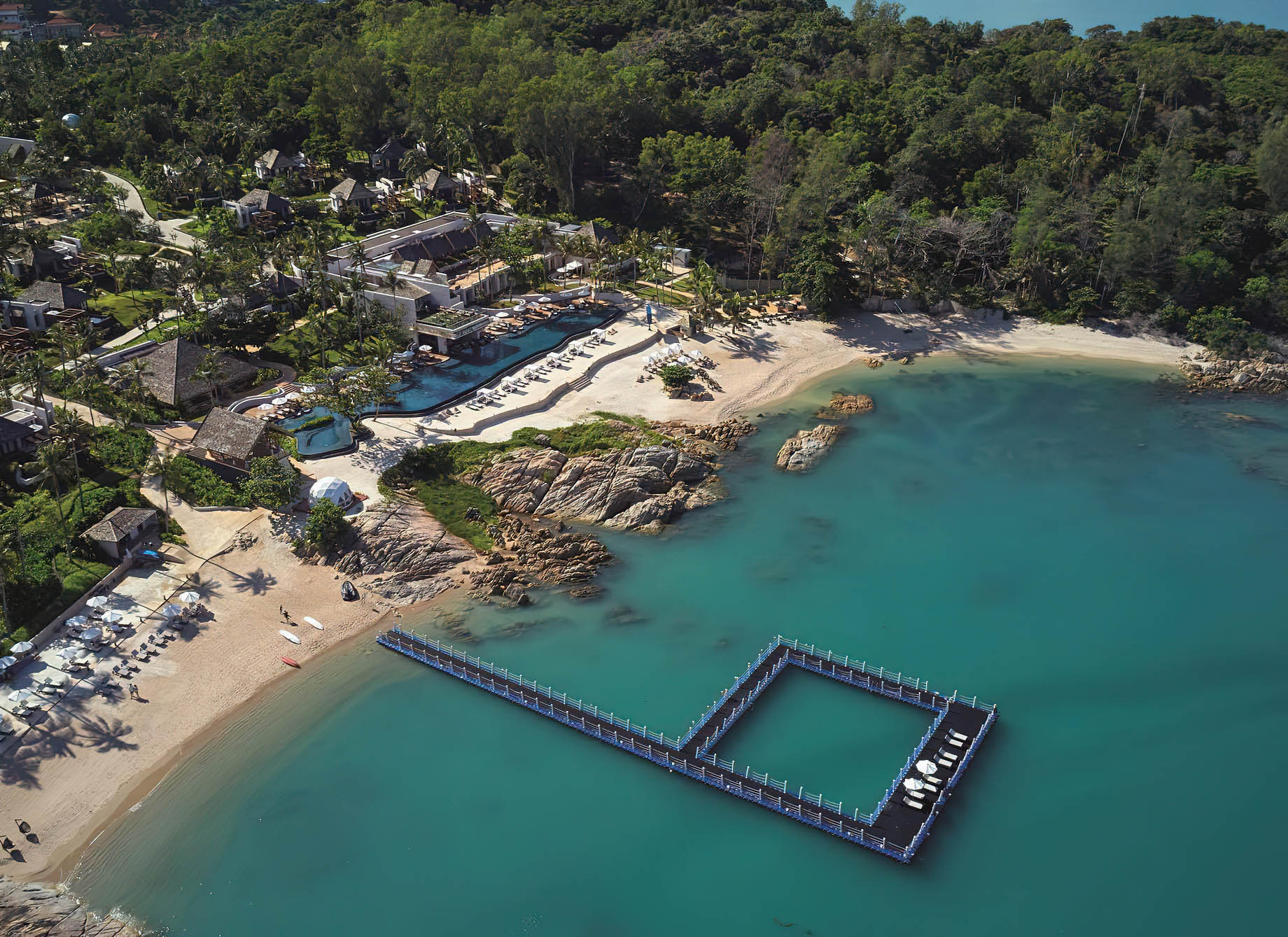 The Ritz-Carlton, Koh Samui Resort - Surat Thani, Thailand - Resort Aerial View