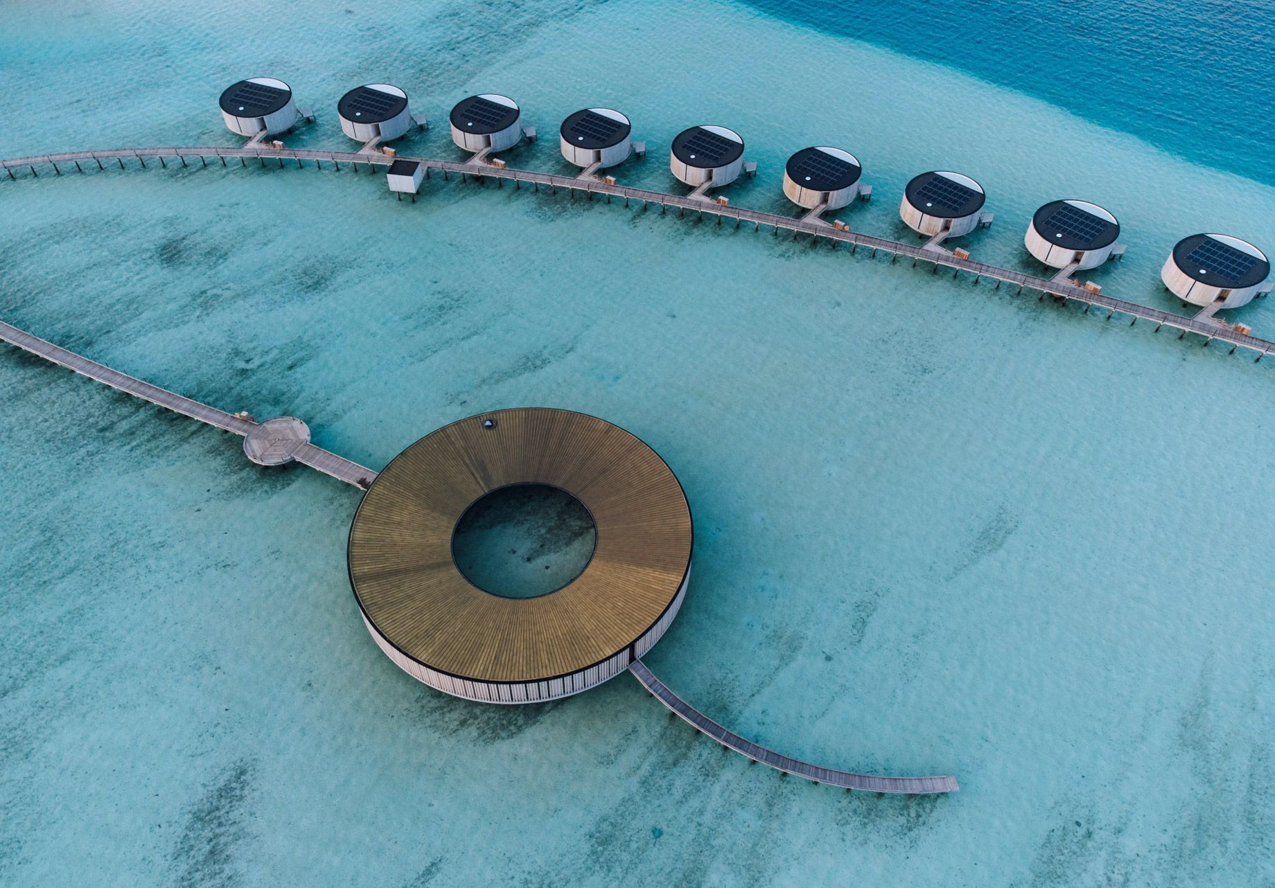 The Ritz-Carlton Maldives, Fari Islands Resort – North Male Atoll, Maldives – The Ritz-Carlton Spa Aerial View