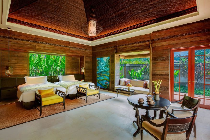 The Ritz-Carlton, Mandapa Reserve Resort - Ubud, Bali, Indonesia - Two Bedroom Pool Villa Bedroom Twin