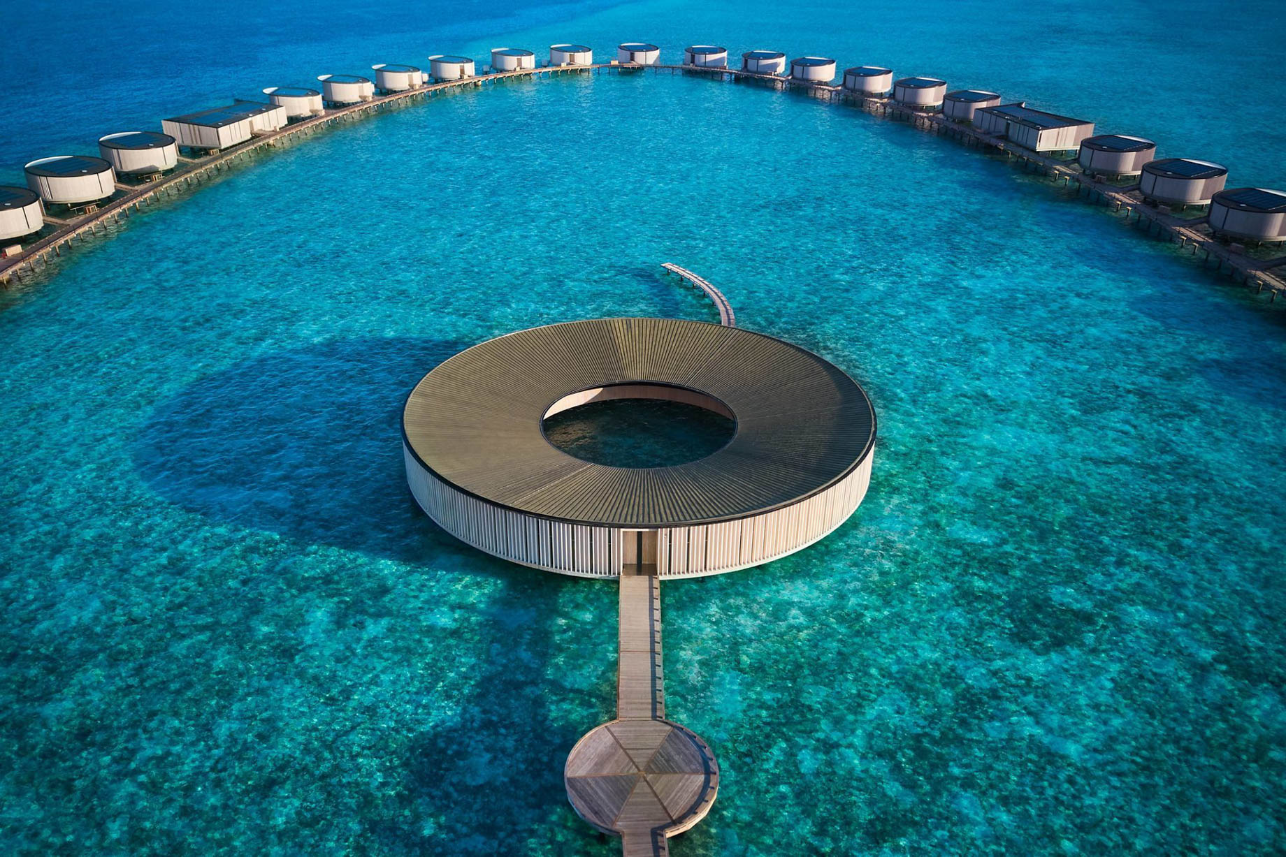 The Ritz-Carlton Maldives, Fari Islands Resort – North Male Atoll, Maldives – The Ritz-Carlton Spa Aerial View