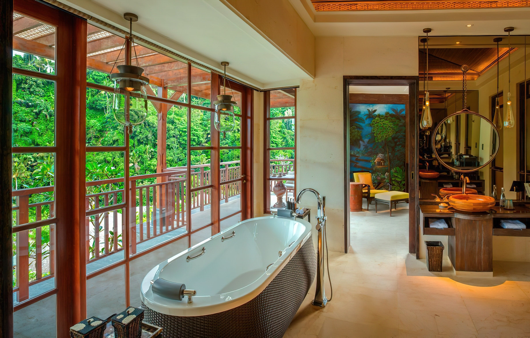 The Ritz-Carlton, Mandapa Reserve Resort - Ubud, Bali, Indonesia - Guest Bathroom