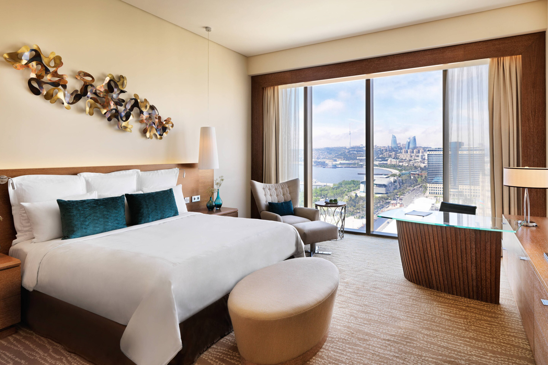 JW Marriott Absheron Baku Hotel – Baku, Azerbaijan – Deluxe Sea View King Guest Room