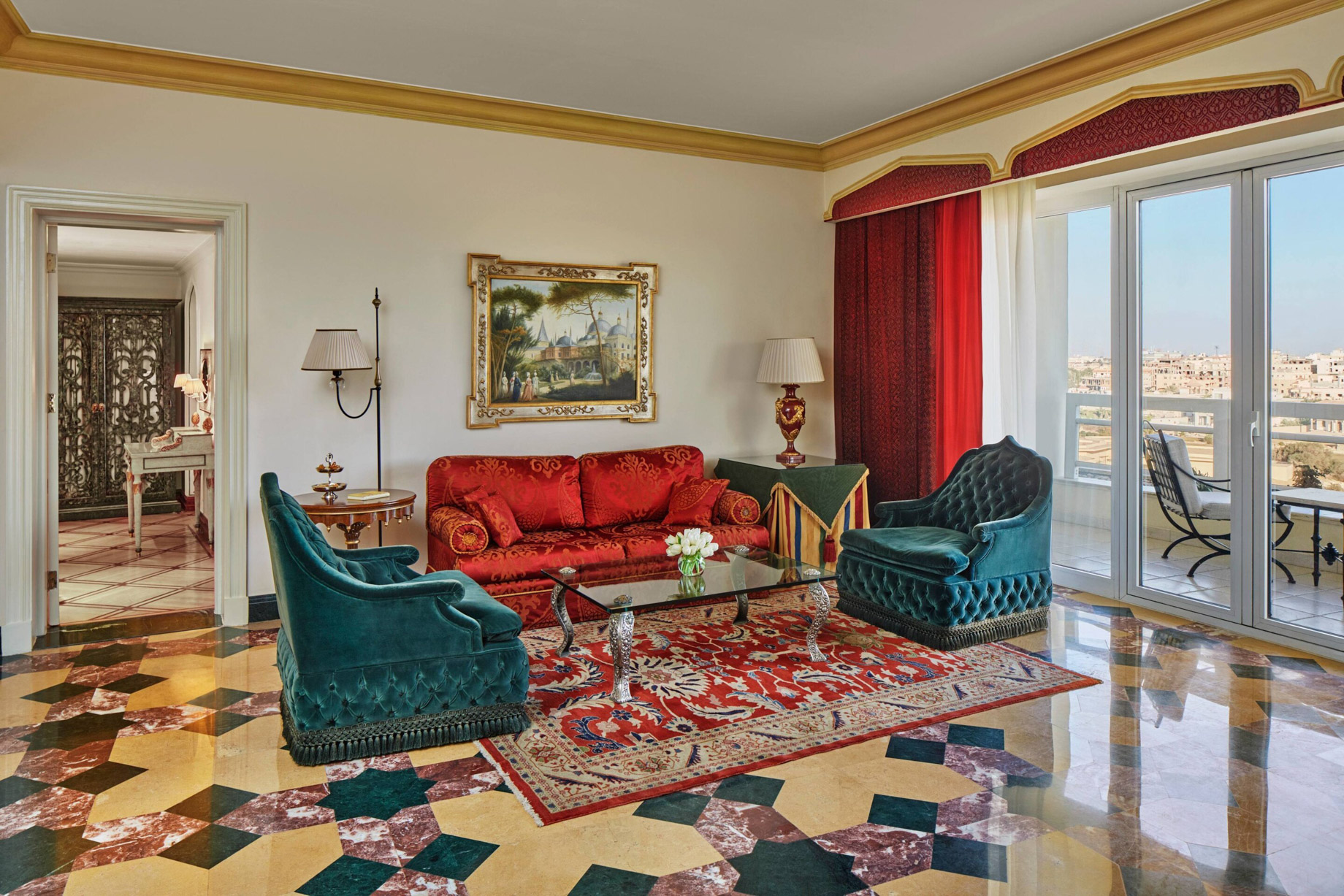 JW Marriott Hotel Cairo – Cairo, Egypt – Diplomatic Suite Living Room