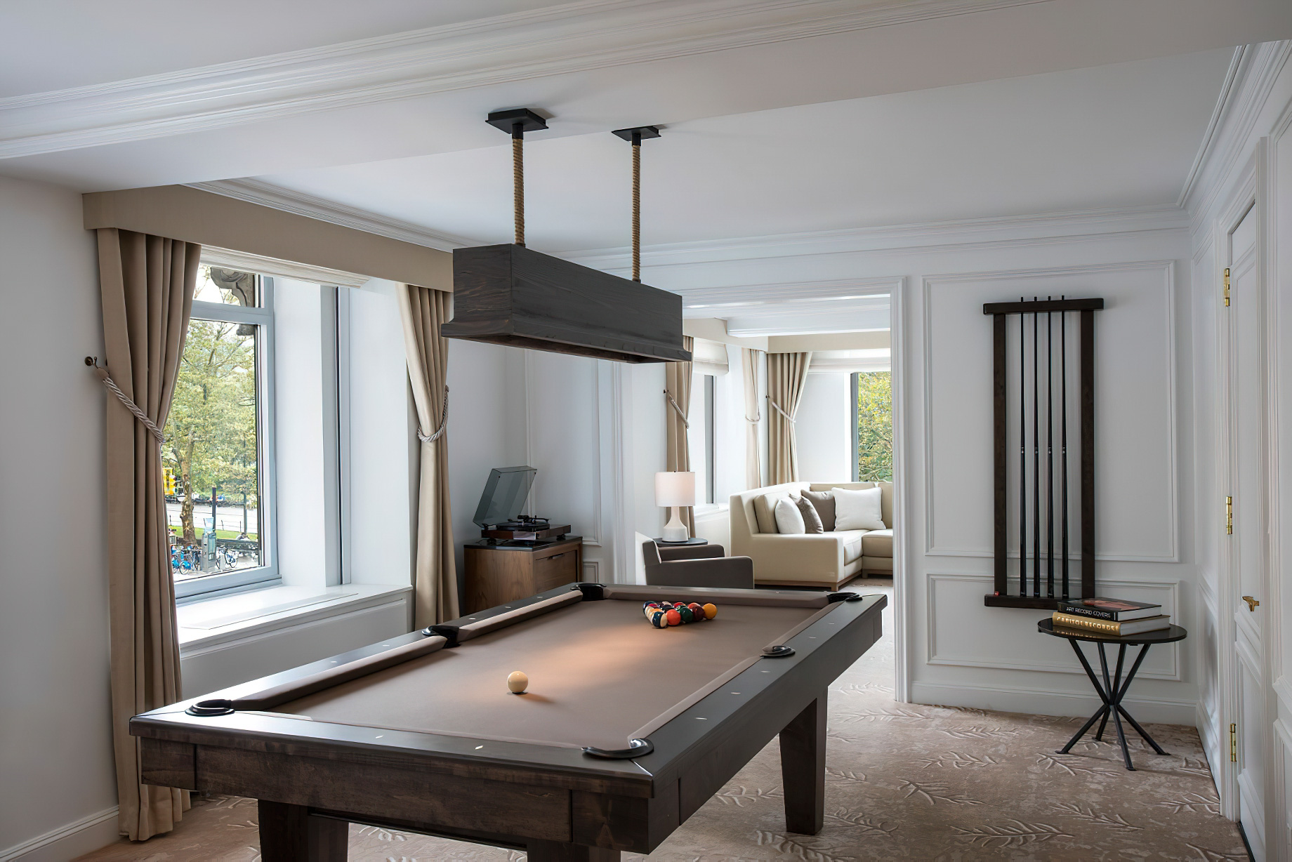 The Ritz-Carlton New York, Central Park Hotel – New York, NY, USA – The Artists Gate Suite Billiards Room
