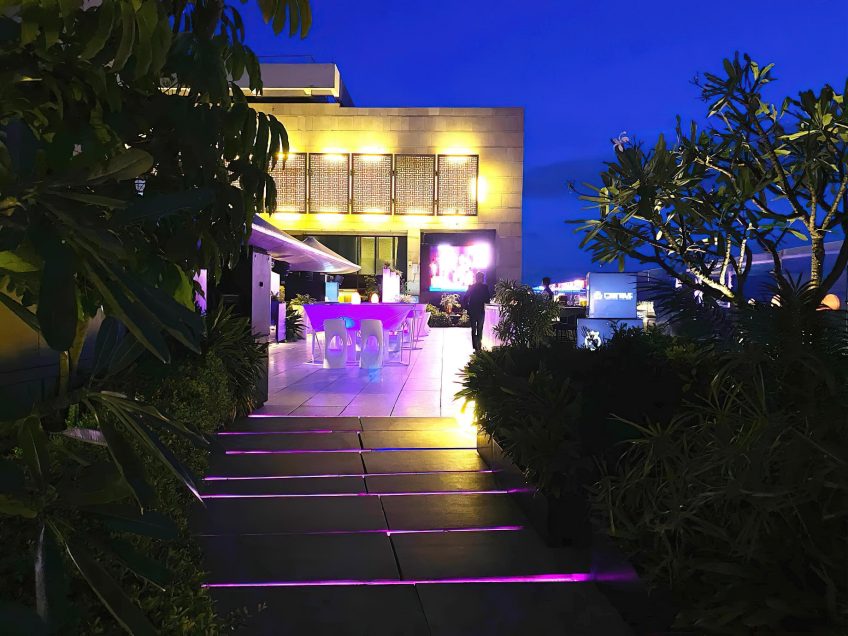 The Ritz-Carlton, Bangalore Hotel - Bangalore, Karnataka, India - Bang Rooftop Bar Night