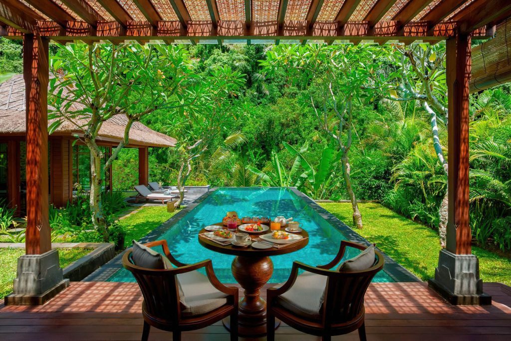 The Ritz-Carlton, Mandapa Reserve Resort - Ubud, Bali, Indonesia - One Bedroom Pool Villa Breakfast