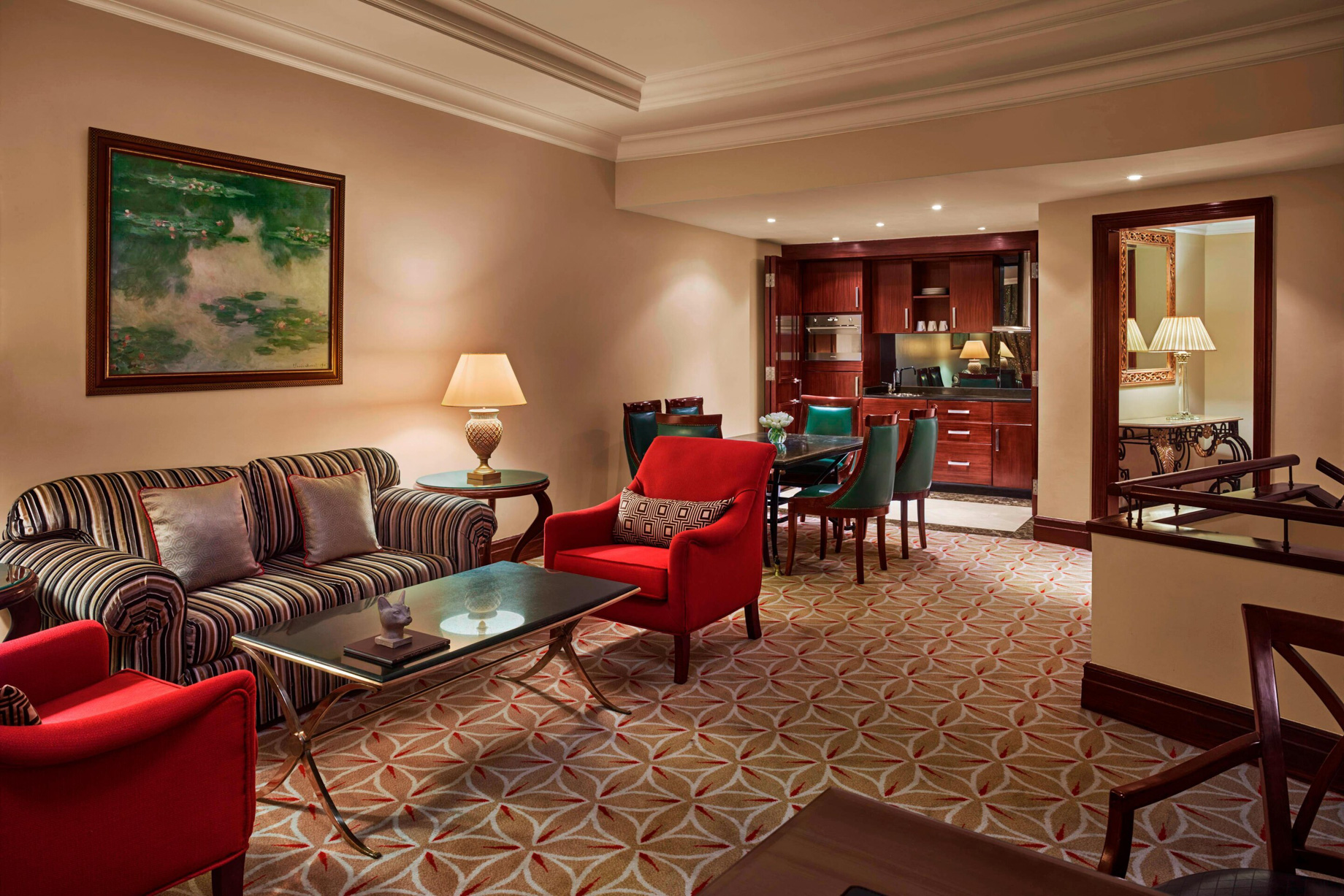 JW Marriott Hotel Cairo – Cairo, Egypt – Duplex Suite Living & Dining Room