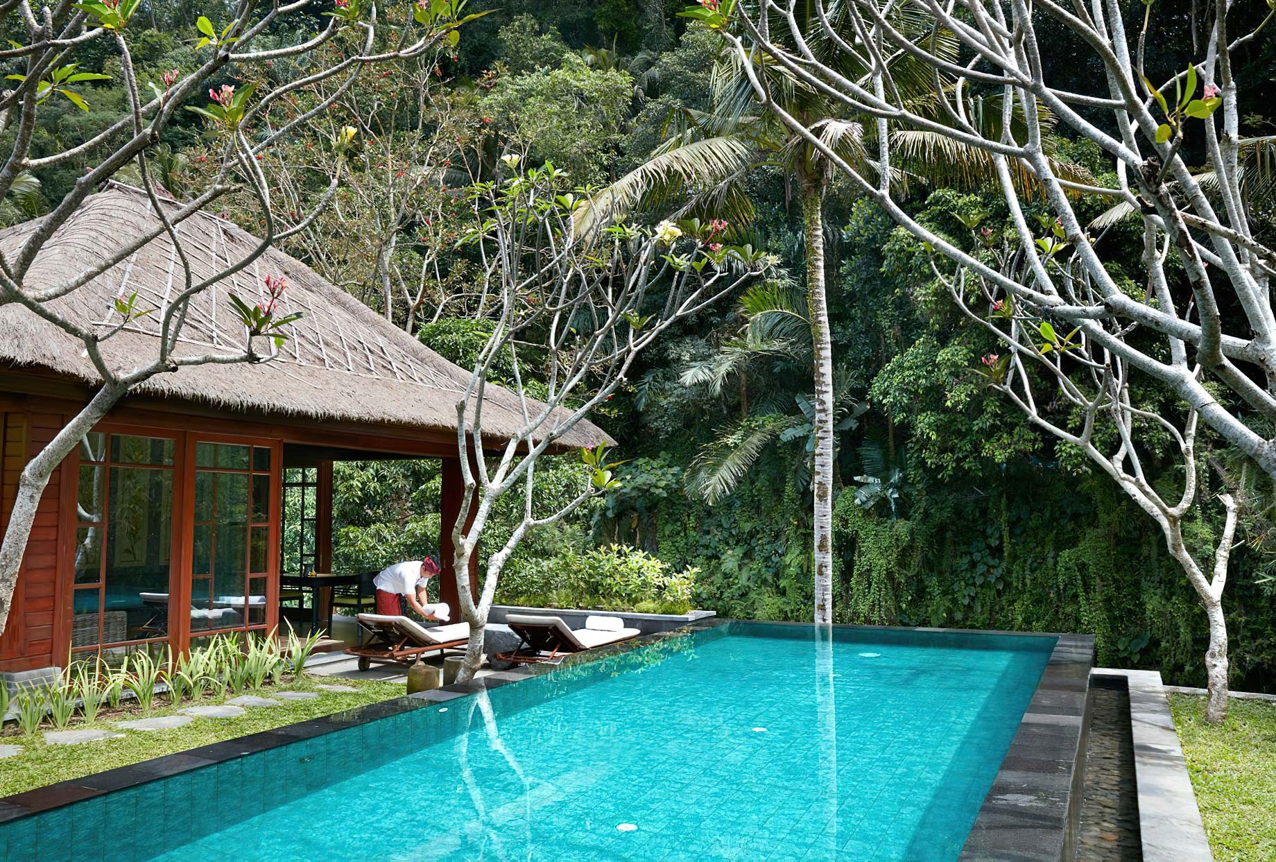 The Ritz-Carlton, Mandapa Reserve Resort – Ubud, Bali, Indonesia – One Bedroom Riverfront Pool Villa Swimming Pool