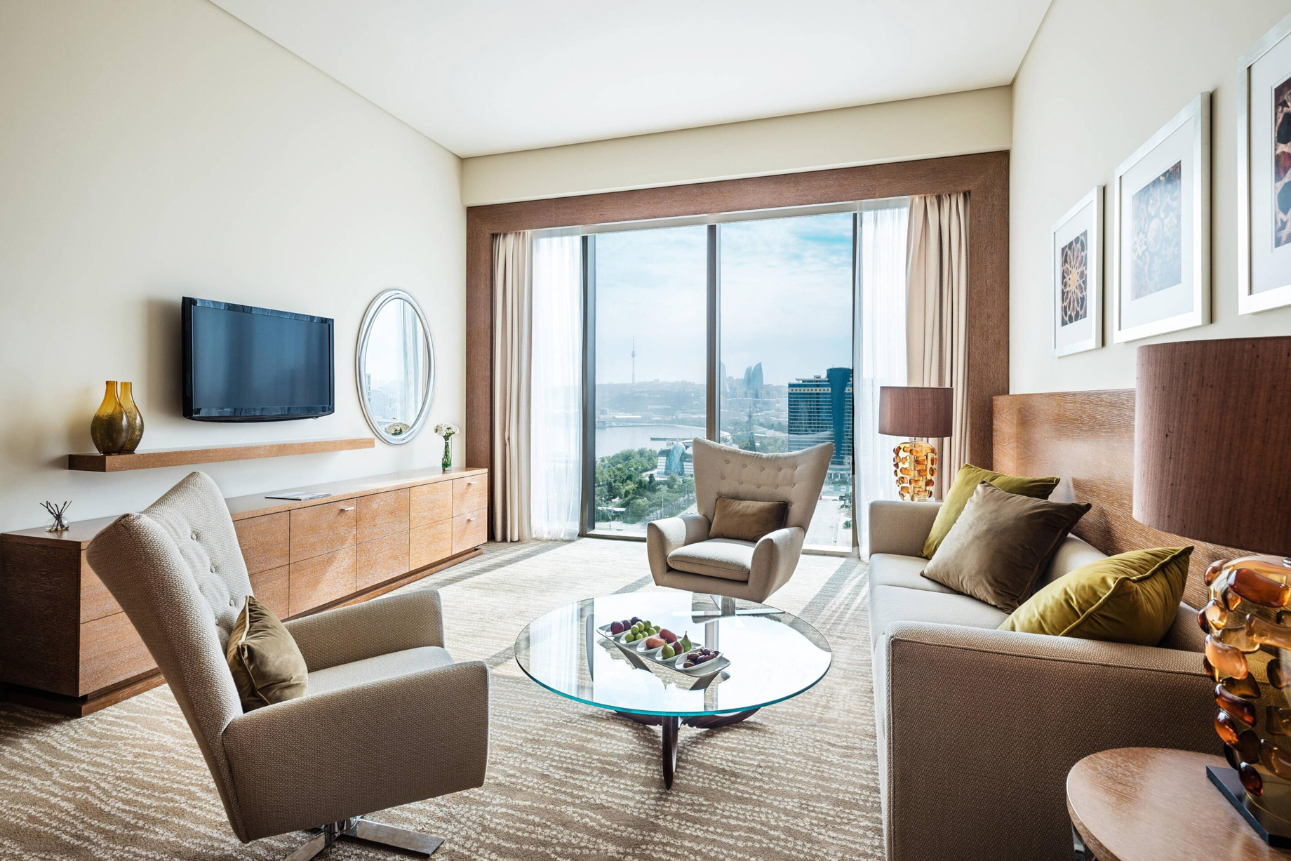 JW Marriott Absheron Baku Hotel – Baku, Azerbaijan – Executive King Suite Living Room