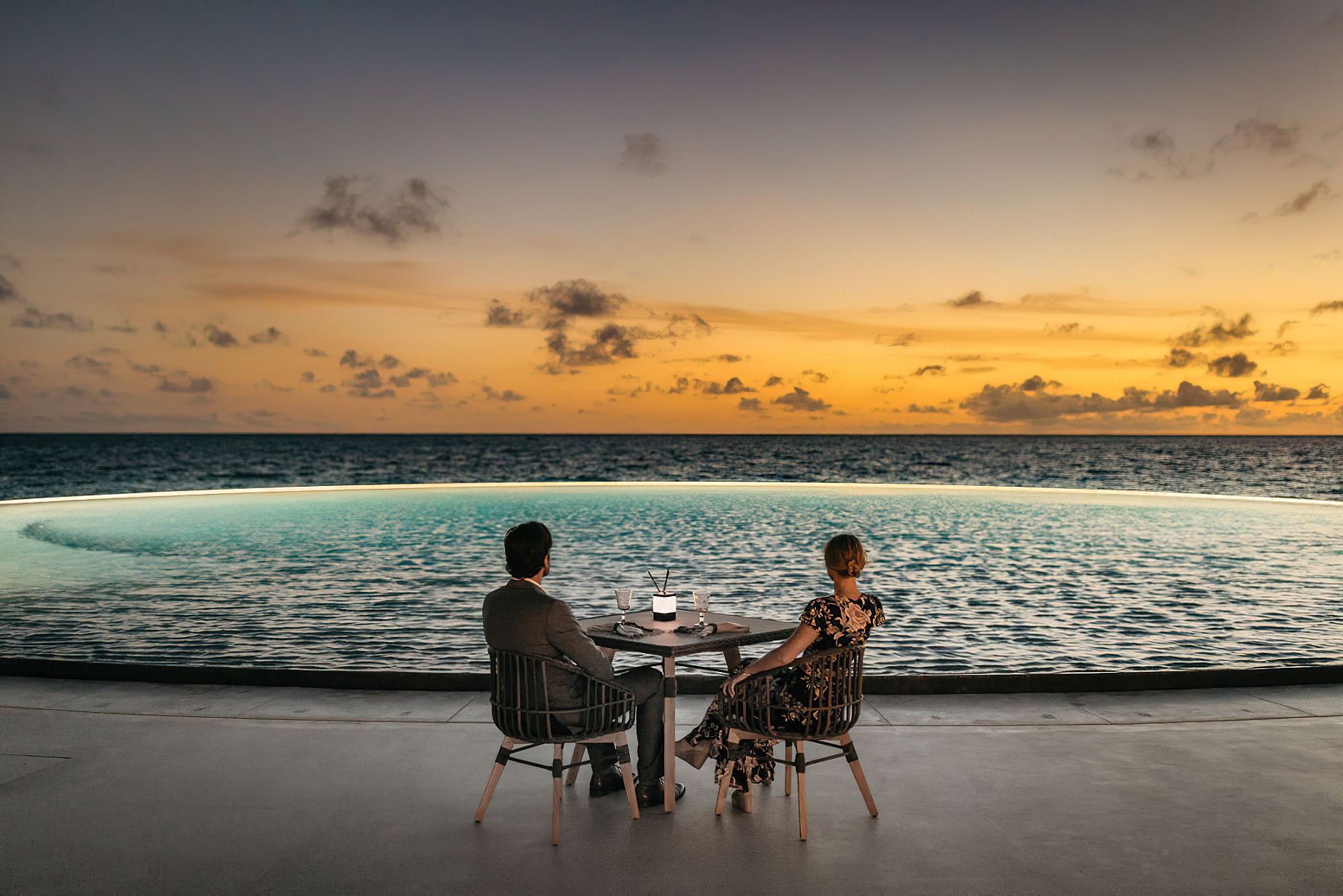 The Ritz-Carlton Maldives, Fari Islands Resort - North Male Atoll, Maldives - Eau Bar Unforgettable Dining Experience