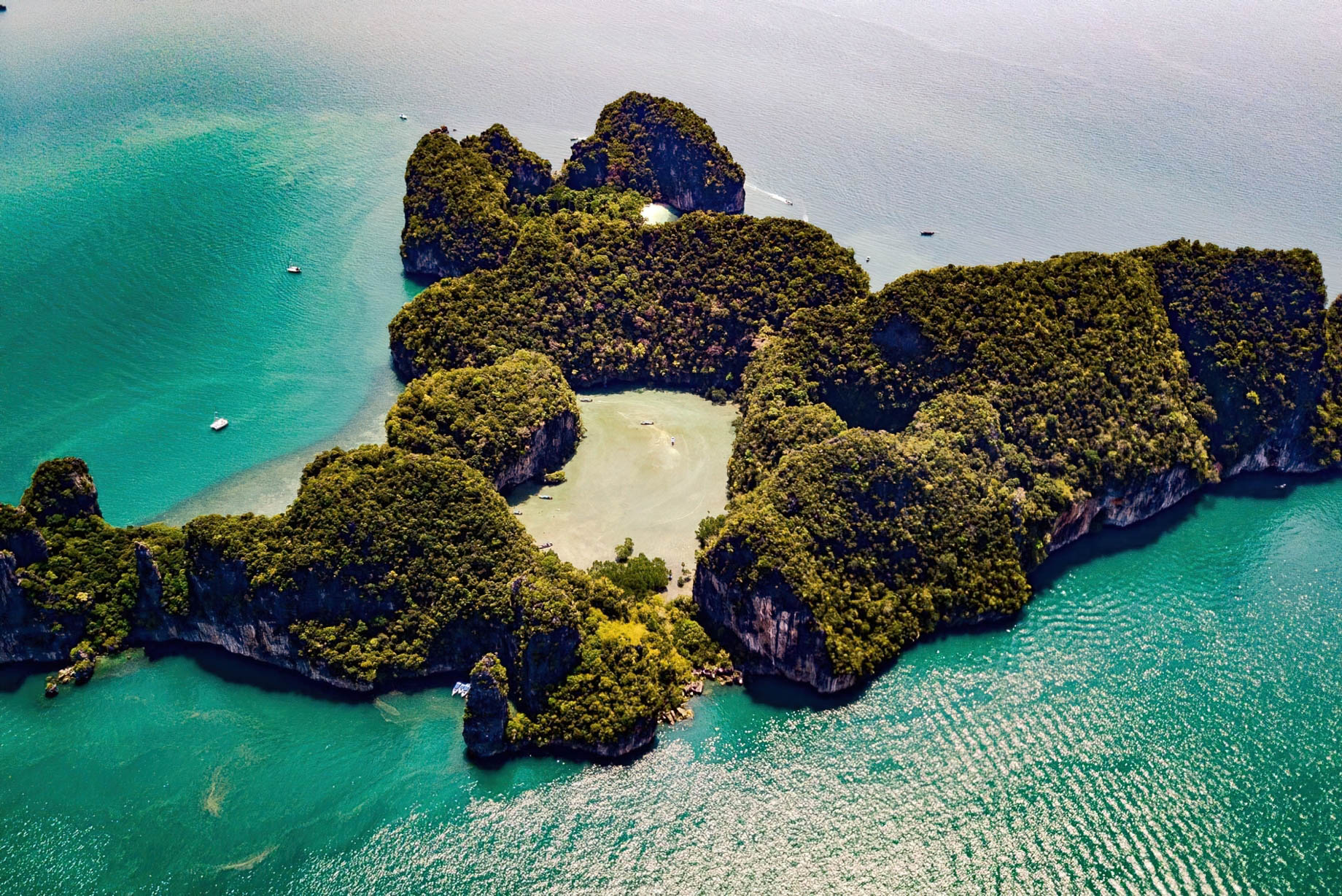 The Ritz-Carlton, Phulay Bay Reserve Resort – Muang Krabi, Thailand – Hong Island Aerial View