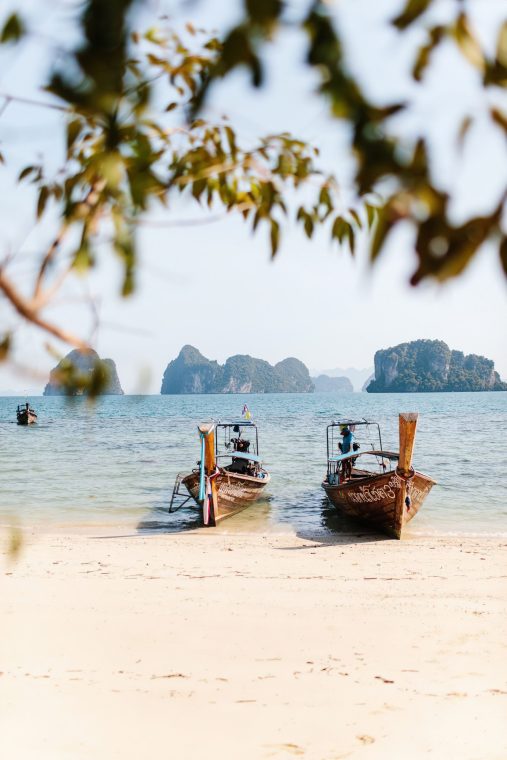 The Ritz-Carlton, Phulay Bay Reserve Resort - Muang Krabi, Thailand - Boats on Beach