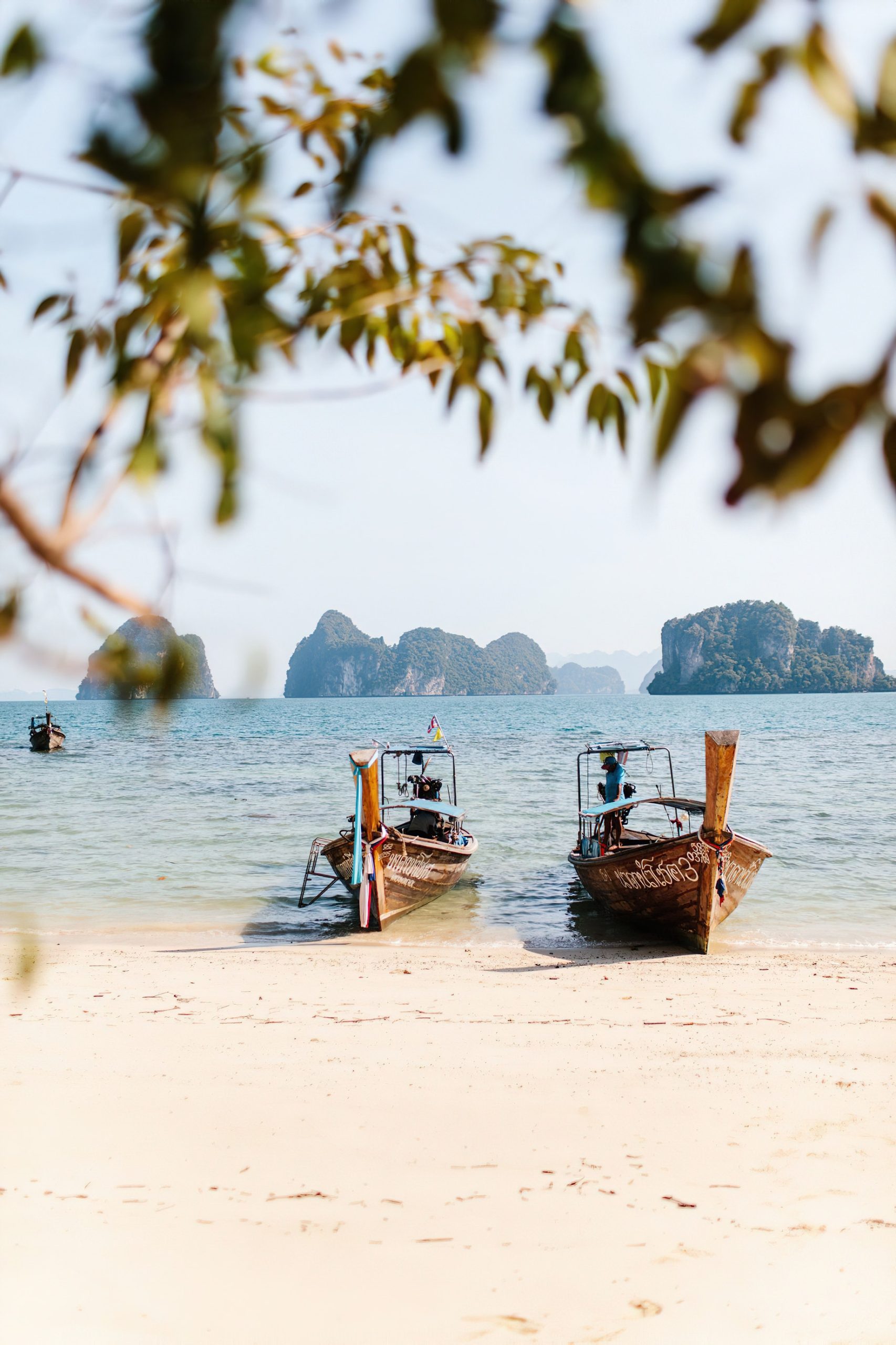 The Ritz-Carlton, Phulay Bay Reserve Resort - Muang Krabi, Thailand - Boats on Beach