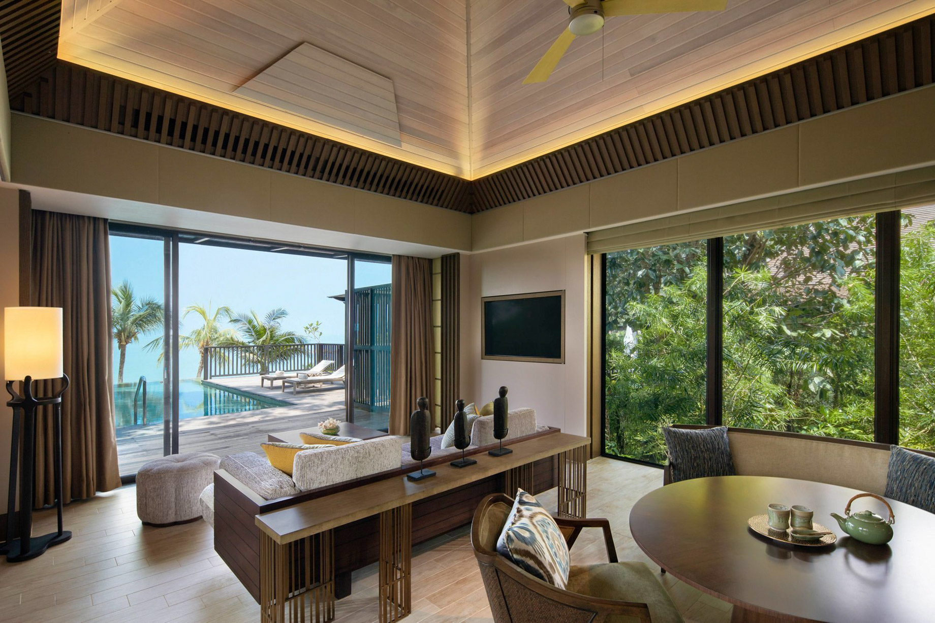 The Ritz-Carlton, Langkawi Hotel – Kedah, Malaysia – Grand Ocean Front Villa Living Room Ocean View