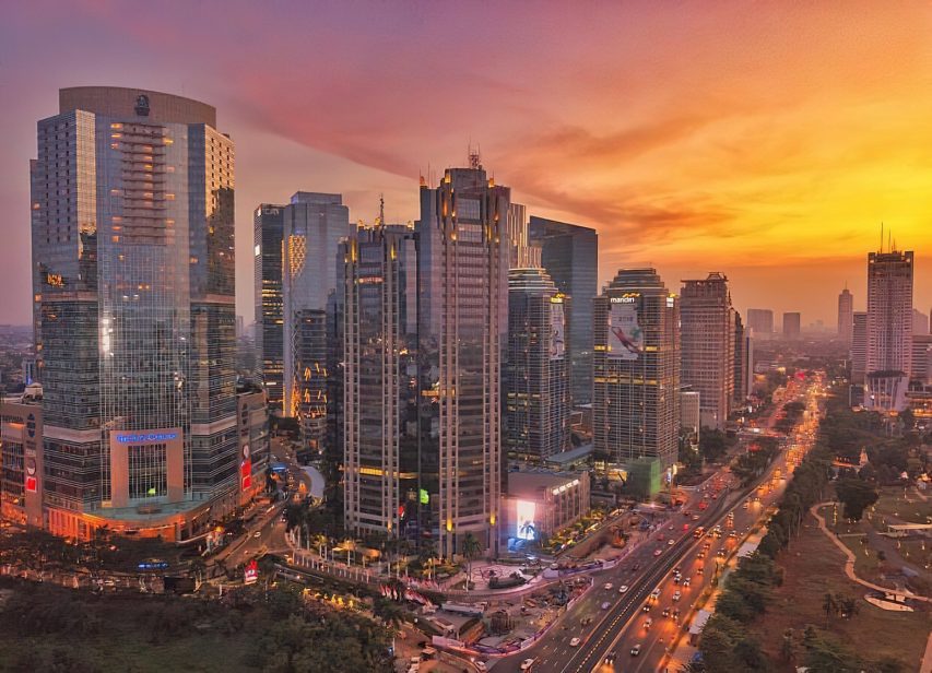 The Ritz-Carlton Jakarta, Pacific Place Hotel - Jakarta, Indonesia - Sunset