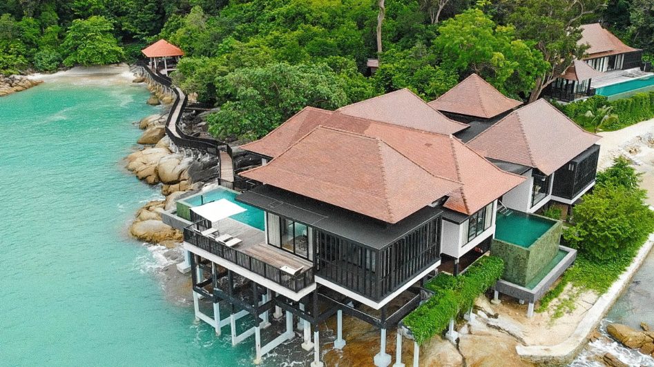 The Ritz-Carlton, Langkawi Hotel - Kedah, Malaysia - Ocean Front Villa Mutiara Aerial