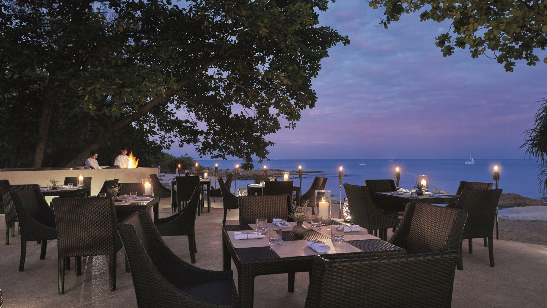 The Ritz-Carlton, Koh Samui Resort - Surat Thani, Thailand - Sea Salt Beachfront Evening Dining