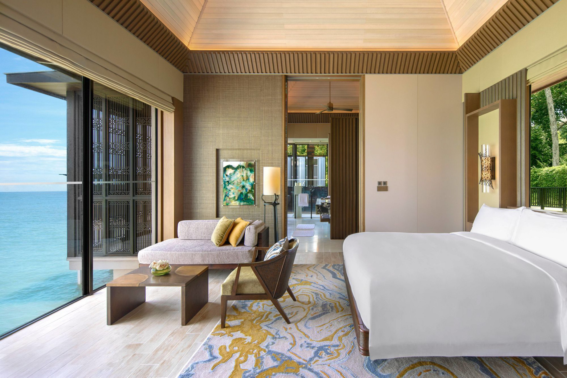 The Ritz-Carlton, Langkawi Hotel – Kedah, Malaysia – Ocean Front Villa Bedroom Ocean View
