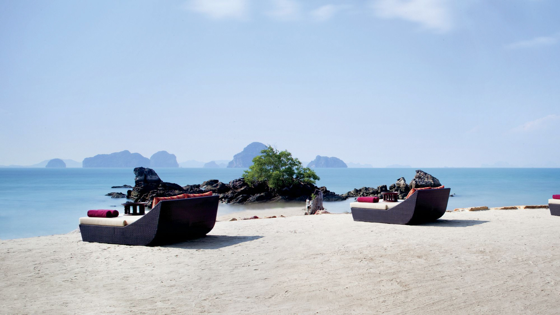 The Ritz-Carlton, Phulay Bay Reserve Resort - Muang Krabi, Thailand - Beach Lounge Beds