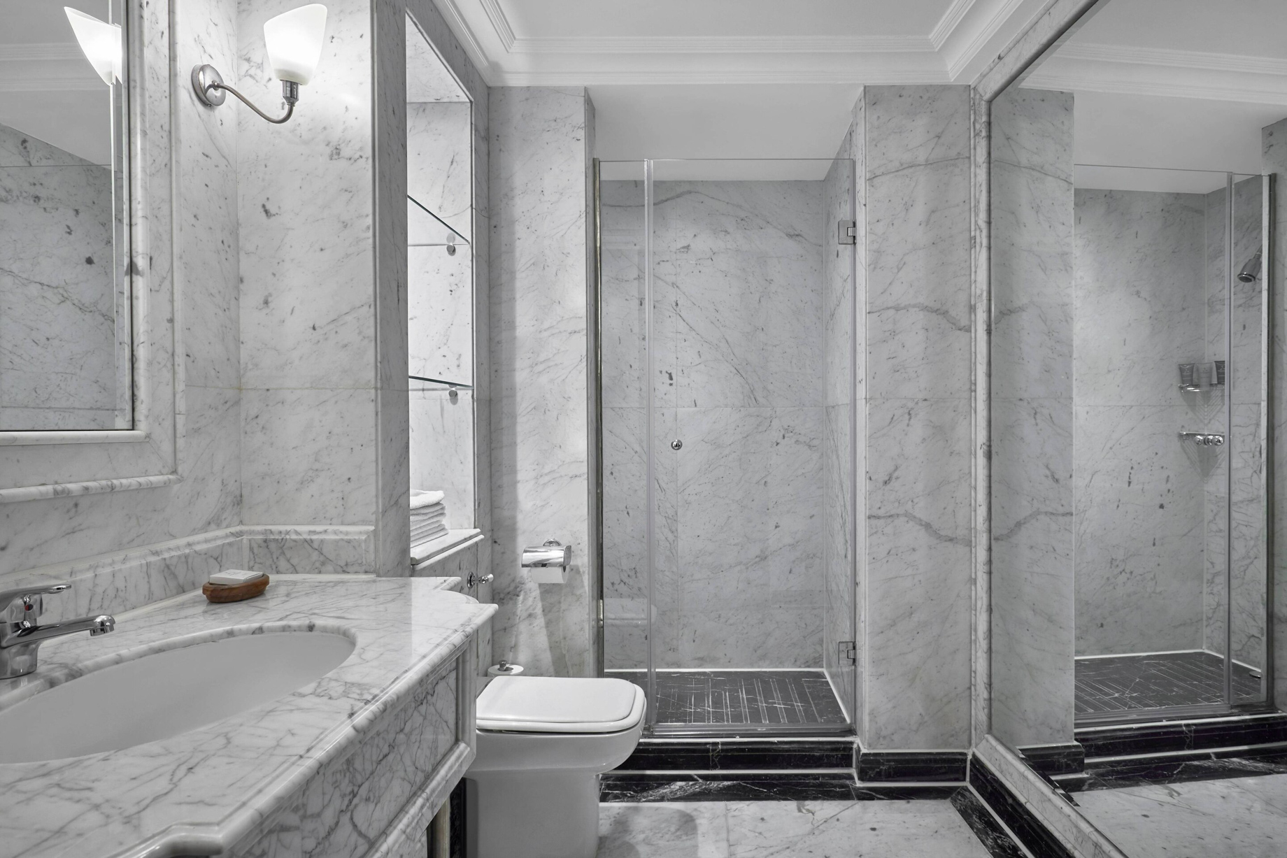 JW Marriott Hotel Cairo – Cairo, Egypt – Diplomatic Suite Bathroom Shower