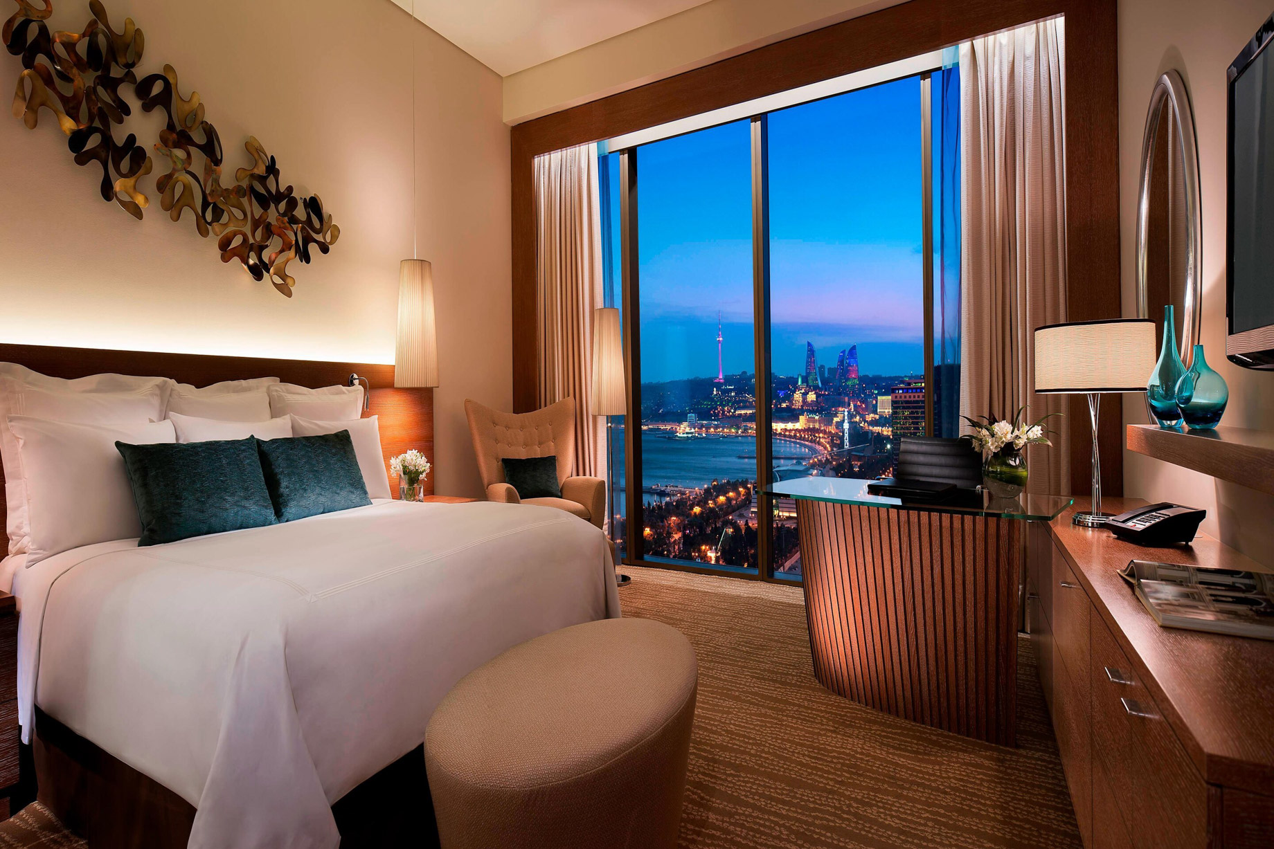 JW Marriott Absheron Baku Hotel – Baku, Azerbaijan – Deluxe King Guest Room Sea View