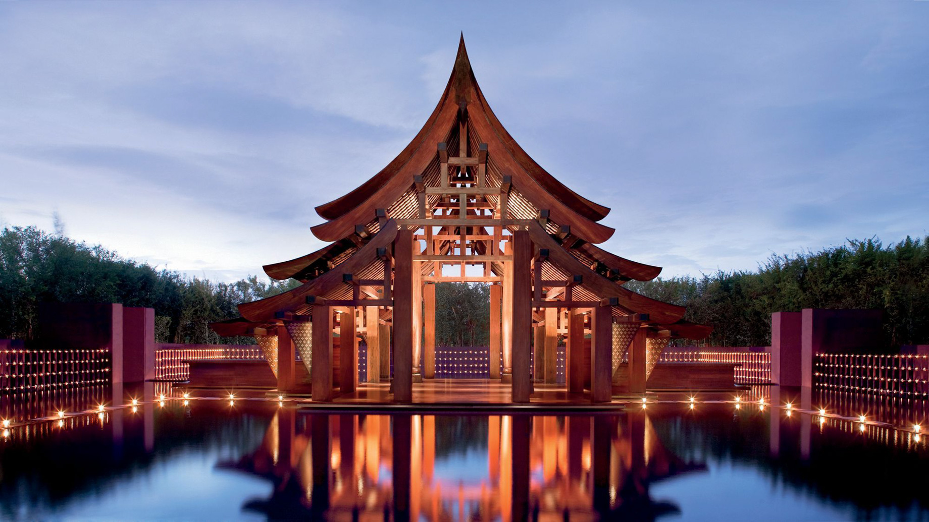 The Ritz-Carlton, Phulay Bay Reserve Resort – Muang Krabi, Thailand – Pavillion Pagoda Style Architecture