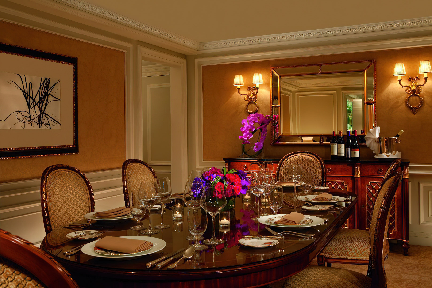The Ritz-Carlton New York, Central Park Hotel – New York, NY, USA – The Ritz-Carlton Suite Dining Room