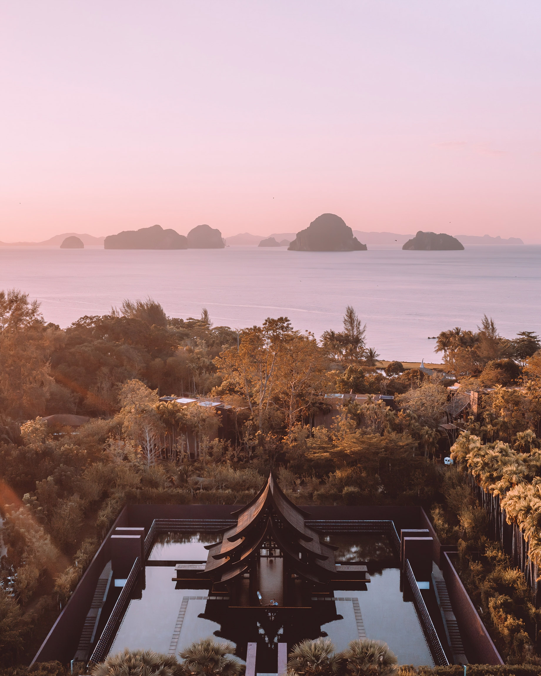 The Ritz-Carlton, Phulay Bay Reserve Resort – Muang Krabi, Thailand – Resort Pavillion Aerial Sea View