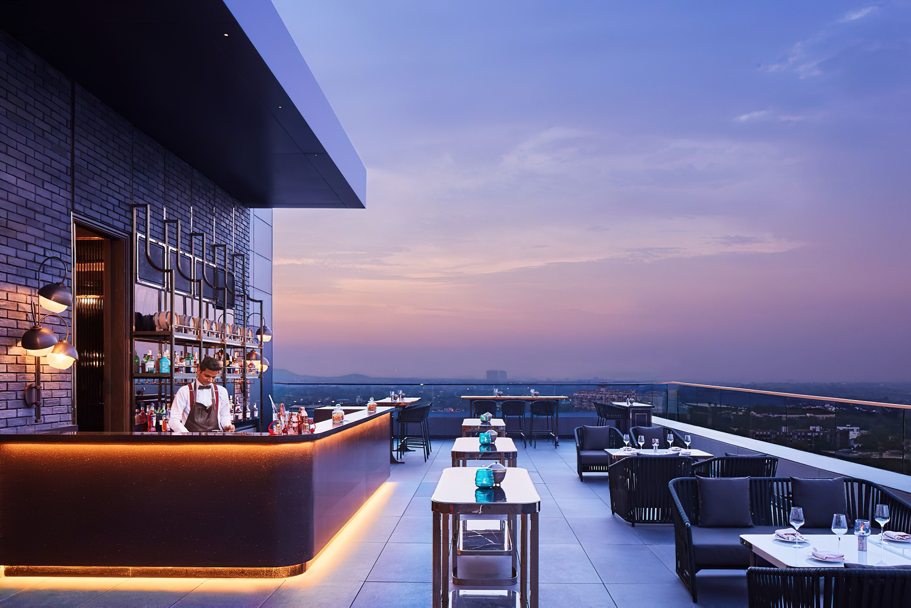 The Ritz-Carlton, Pune Hotel – Maharashtra, India – Aasmana Indian Restaurant Outdoor Lounge
